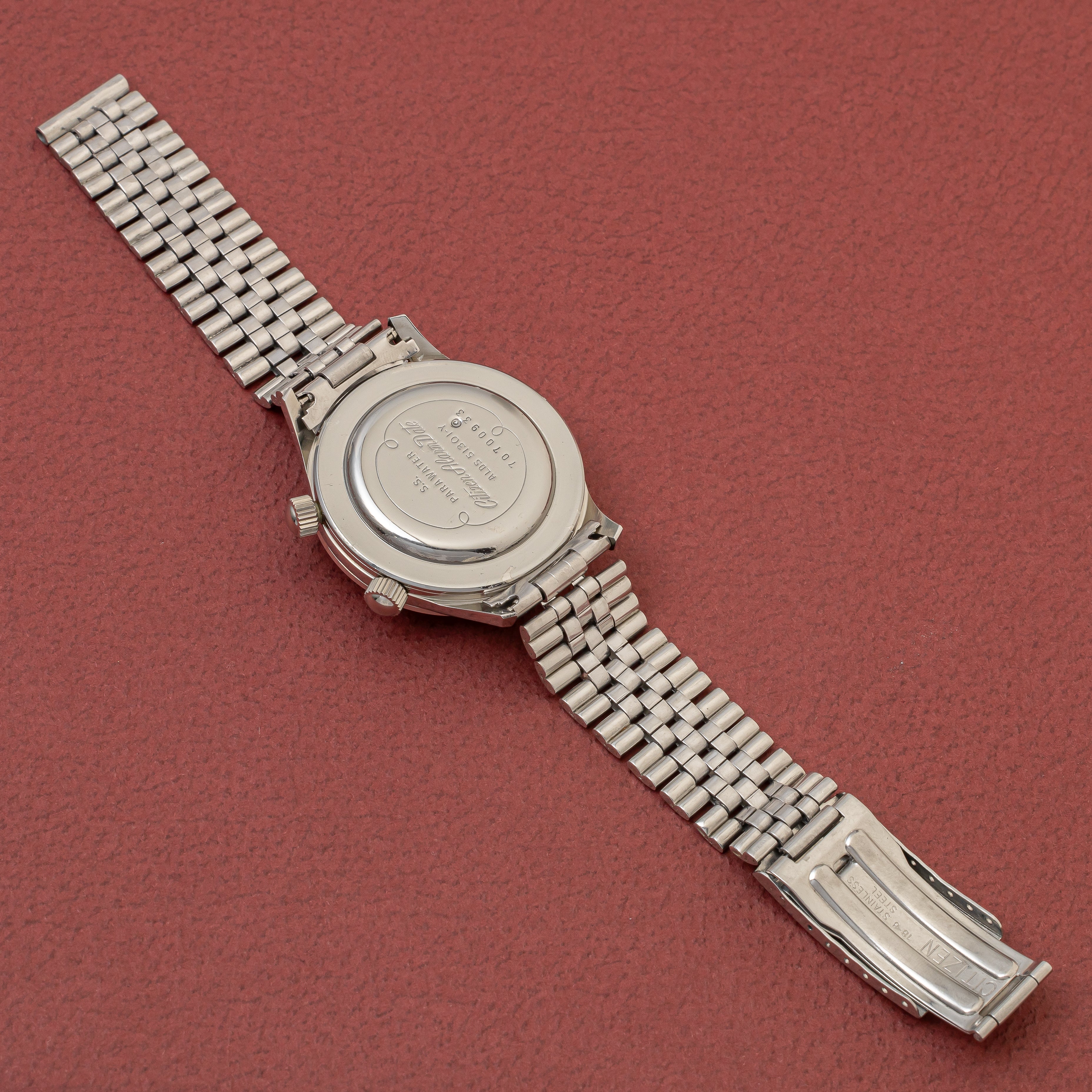 シチズン 4Hアラーム オリジナルブラックダイヤル 1967年製 純正ブレス付き 手巻き