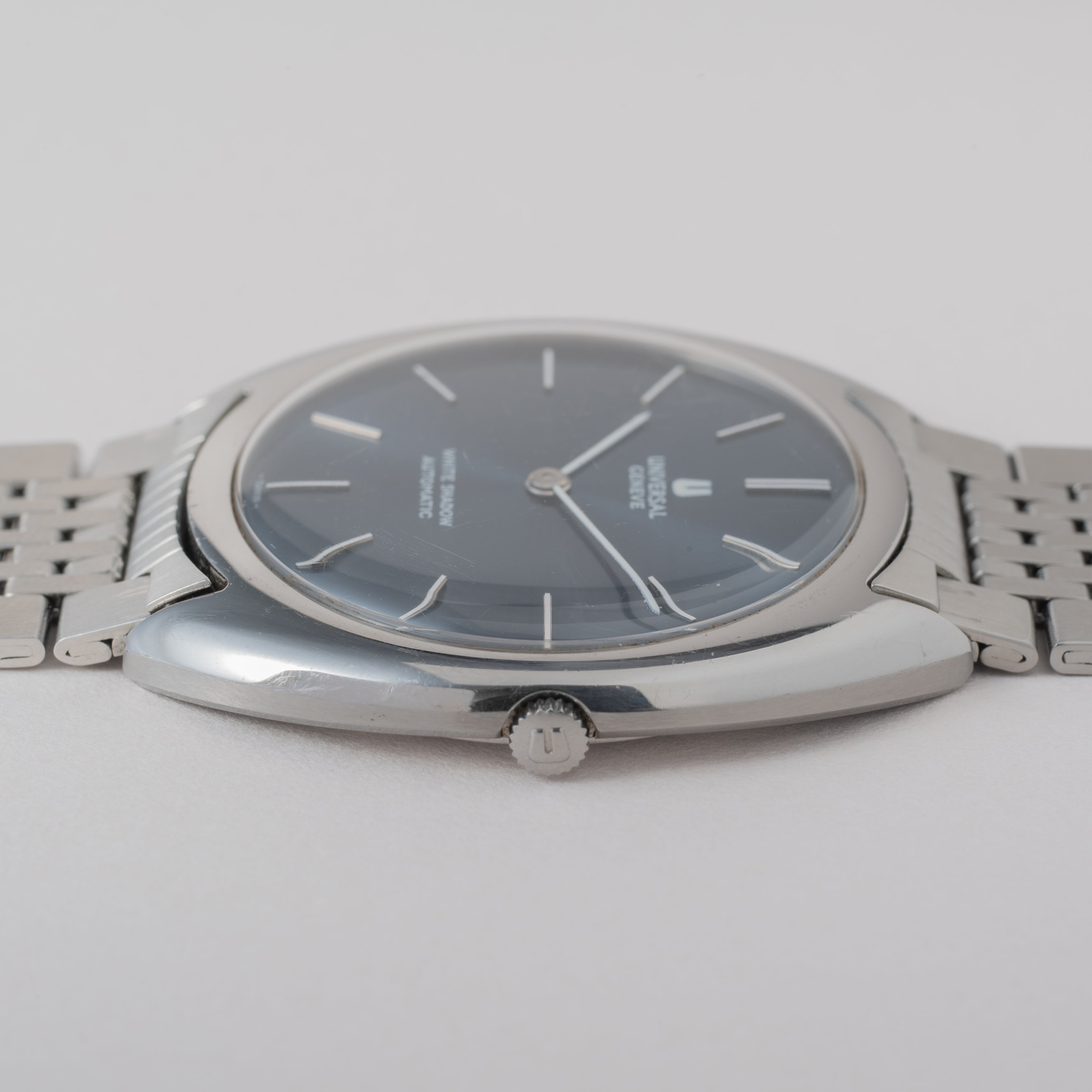 ユニバーサル ジュネーブ ホワイトシャドウ ポールルーター 1960年代製 ブルーダイヤル