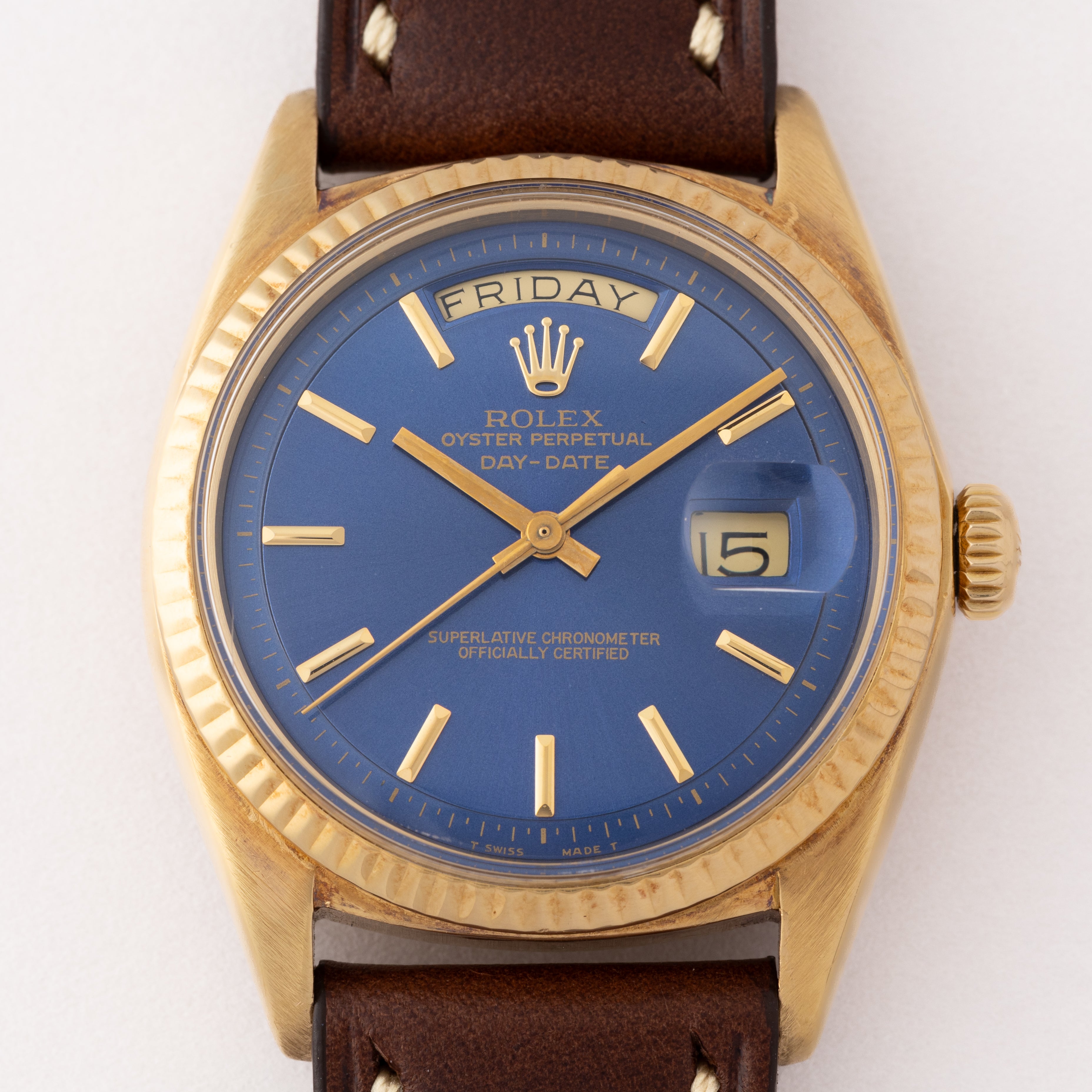 ロレックス デイデイト 1971年製 18KYG Ref.1803 箱付き