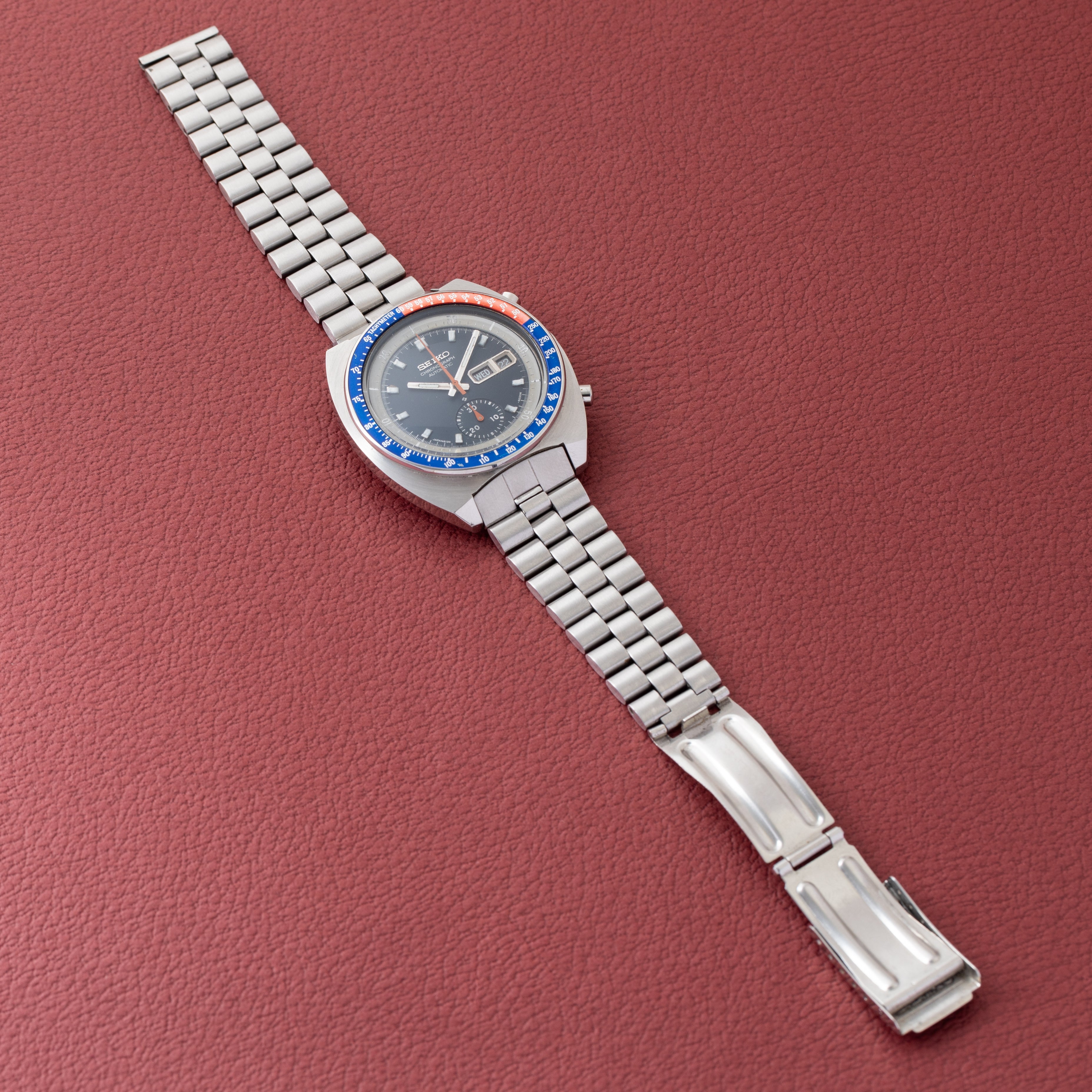 セイコー クロノグラフ 1974年製 Ref.6139-6002 ペプシベゼル オリジナルブレス
