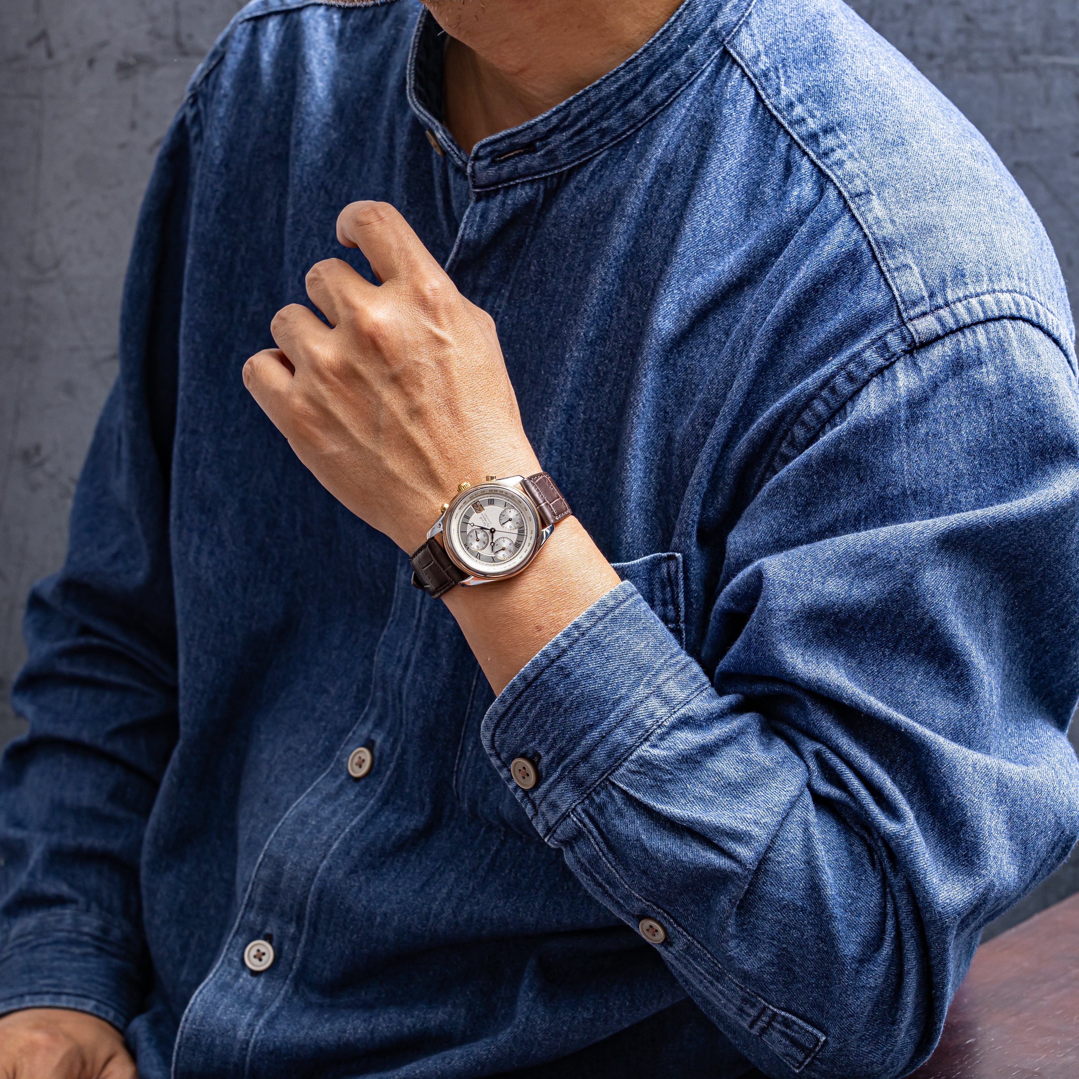 ジラールペルゴ クロノグラフ 1990年代 Ref.4900 自動巻きクロノグラフ パルスメーター