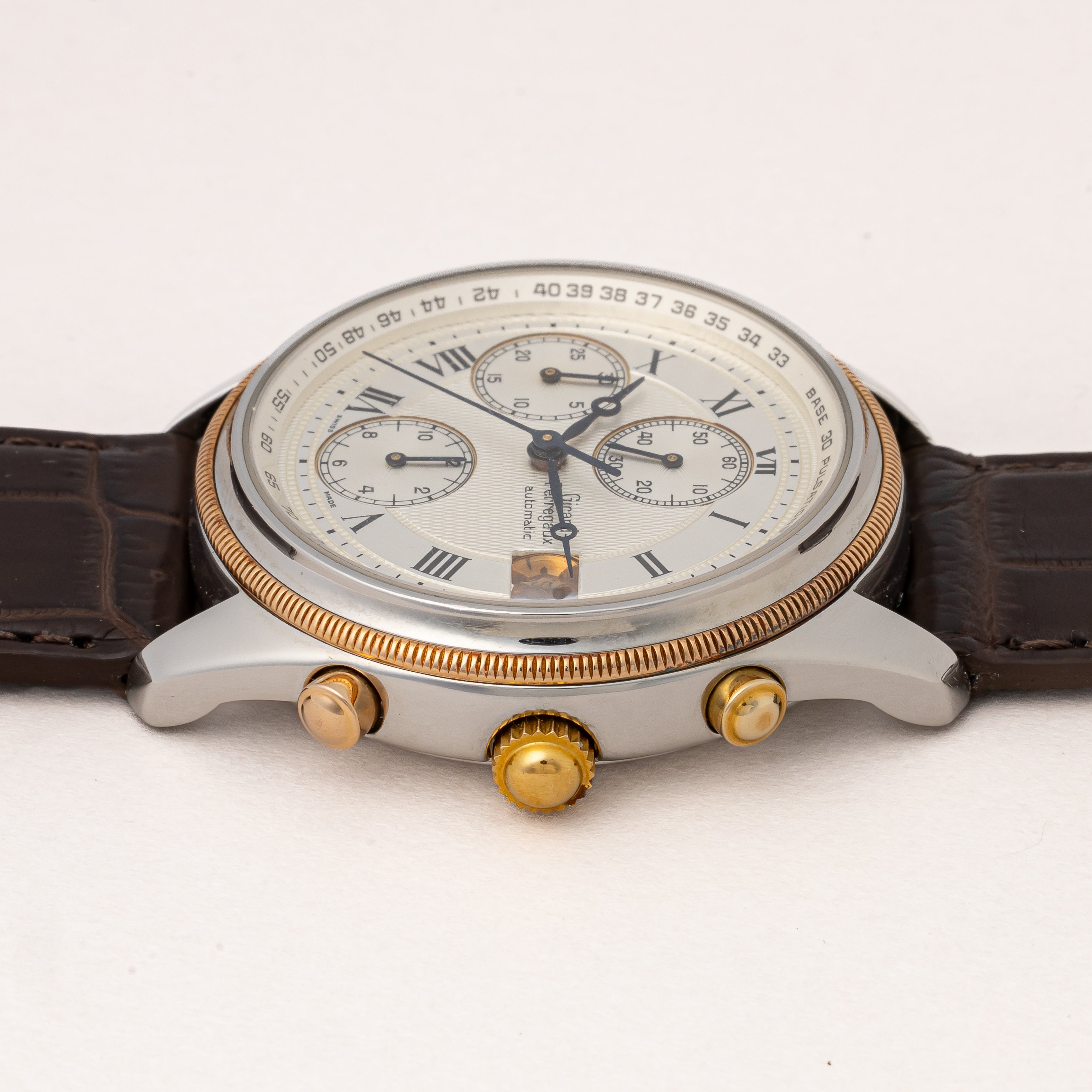 ジラールペルゴ クロノグラフ 1990年代 Ref.4900 自動巻きクロノグラフ パルスメーター