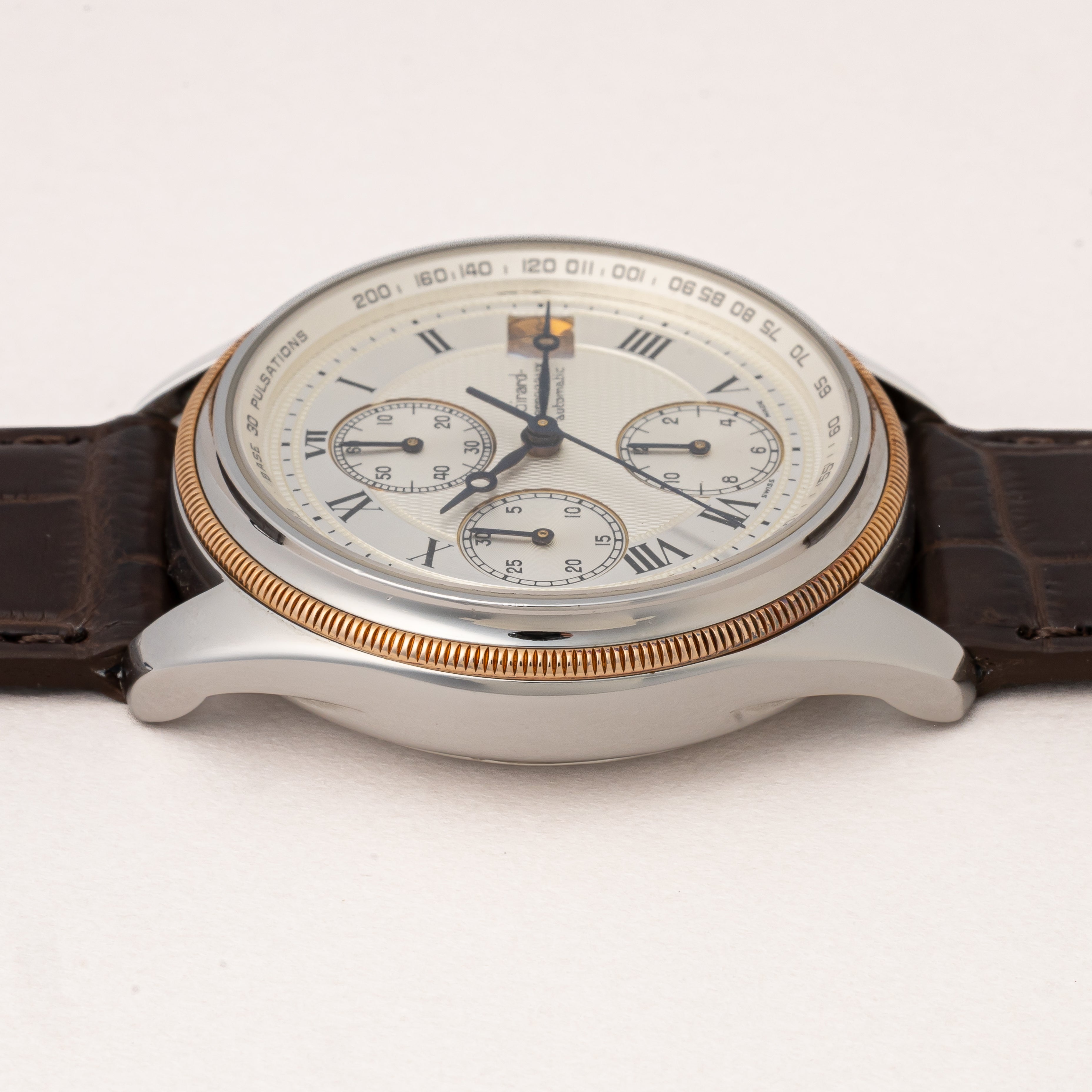 ジラールペルゴ クロノグラフ 1990年代 Ref.4900 自動巻きクロノグラフ パルスメーター