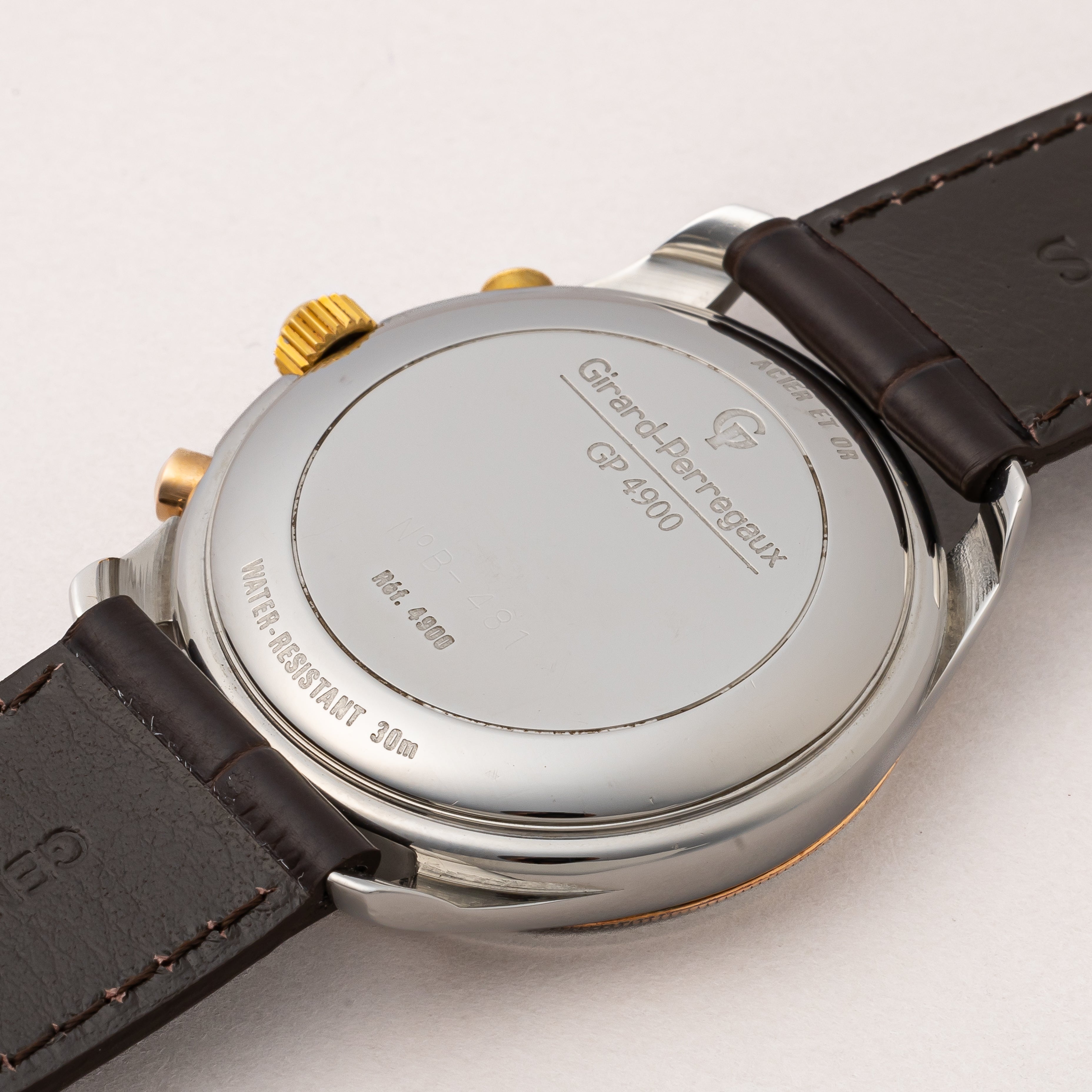 ジラールペルゴ クロノグラフ 1990年代 Ref.4900 自動巻きクロノグラフ パルスメーター