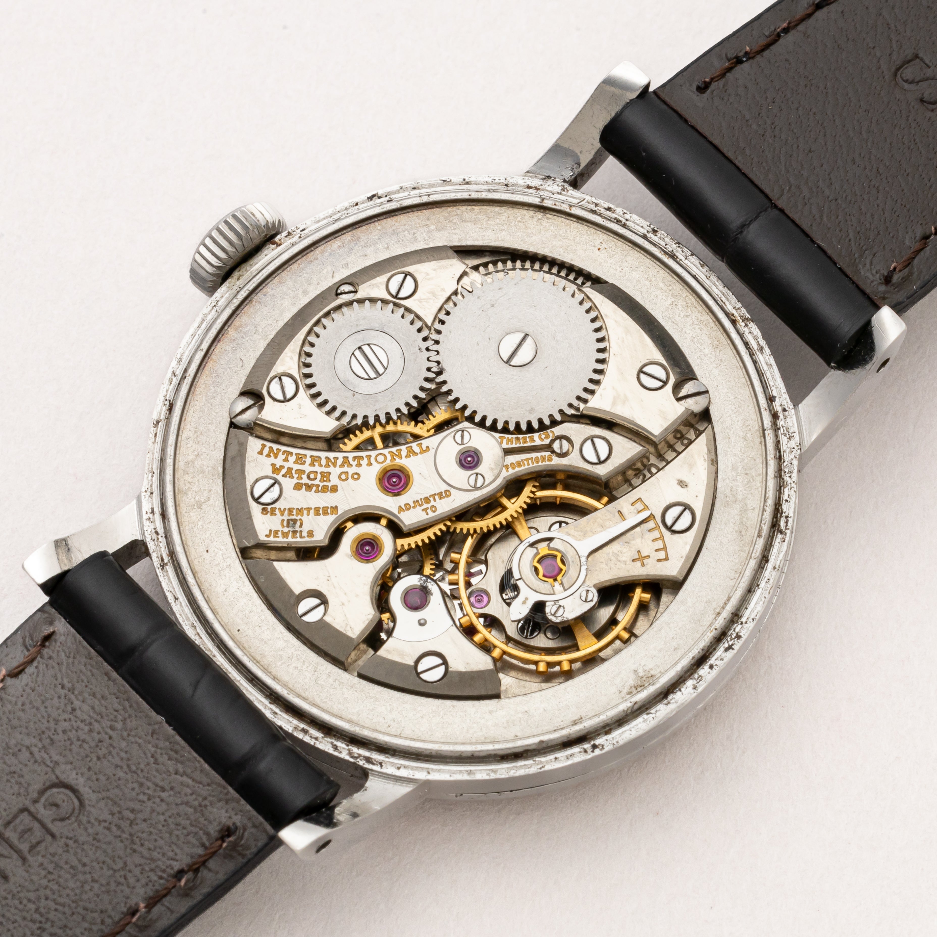 IWC ラウンド Cal.89 1949年製 砲弾インデックス