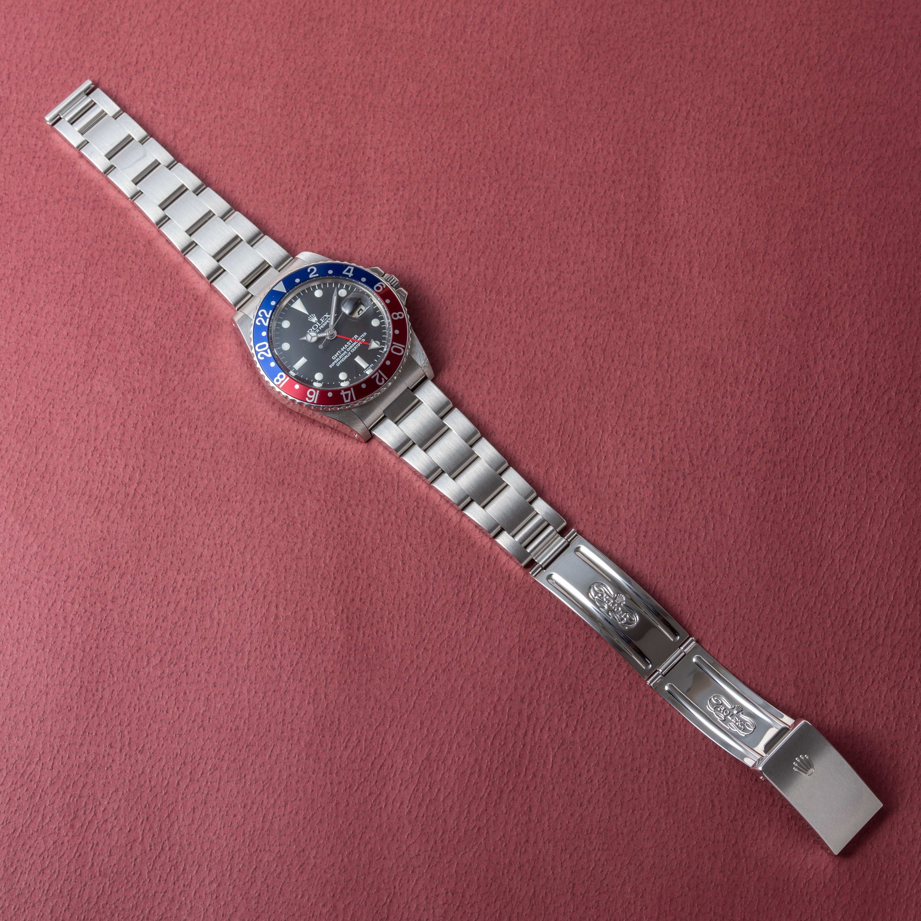 ロレックス GMTマスター ペプシベゼル オールニュー1968年製 Ref.1675 箱、国際サービス保証書付き