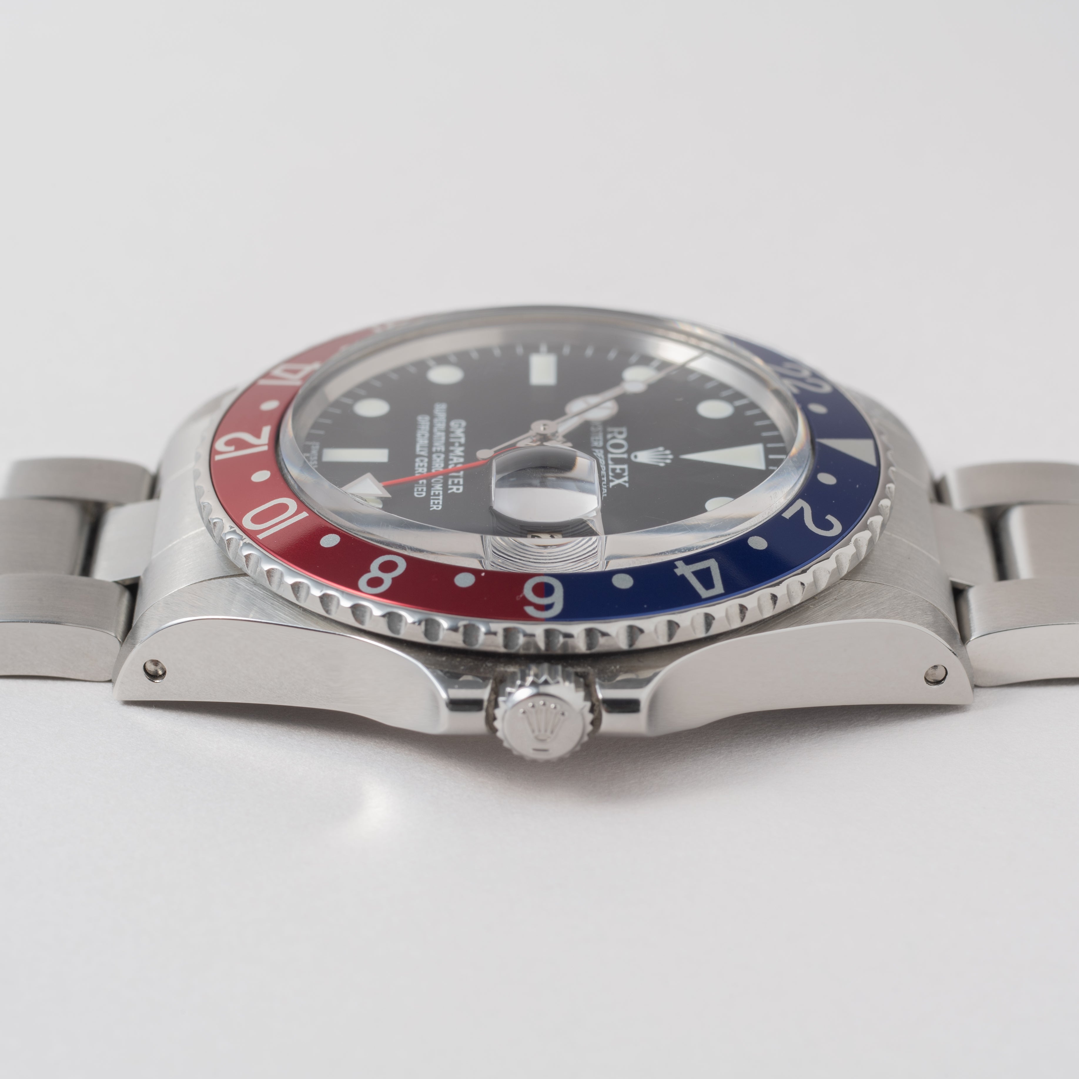 ロレックス GMTマスター ペプシベゼル オールニュー1968年製 Ref.1675 箱、国際サービス保証書付き