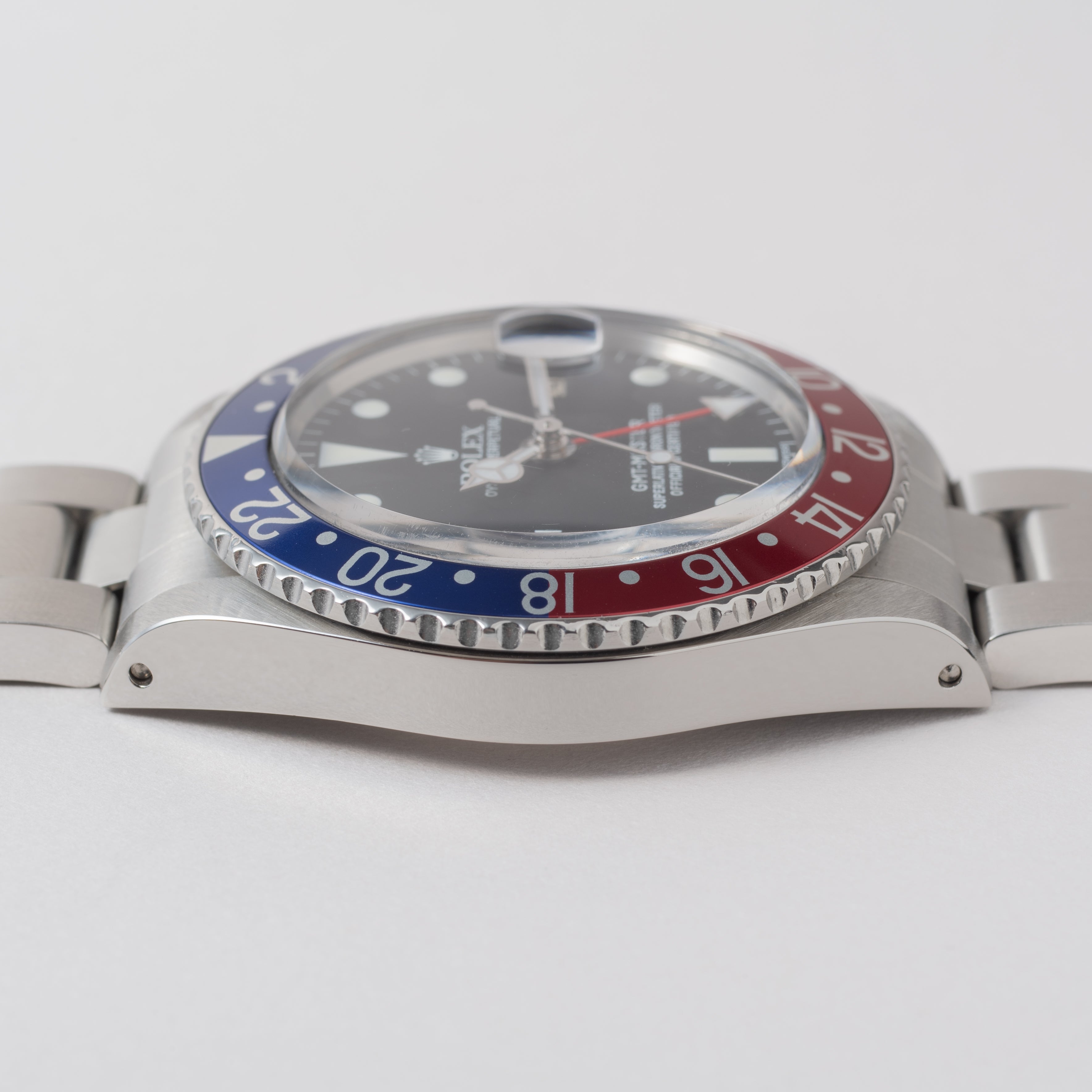 ロレックス GMTマスター ペプシベゼル オールニュー1968年製 Ref.1675 箱、国際サービス保証書付き