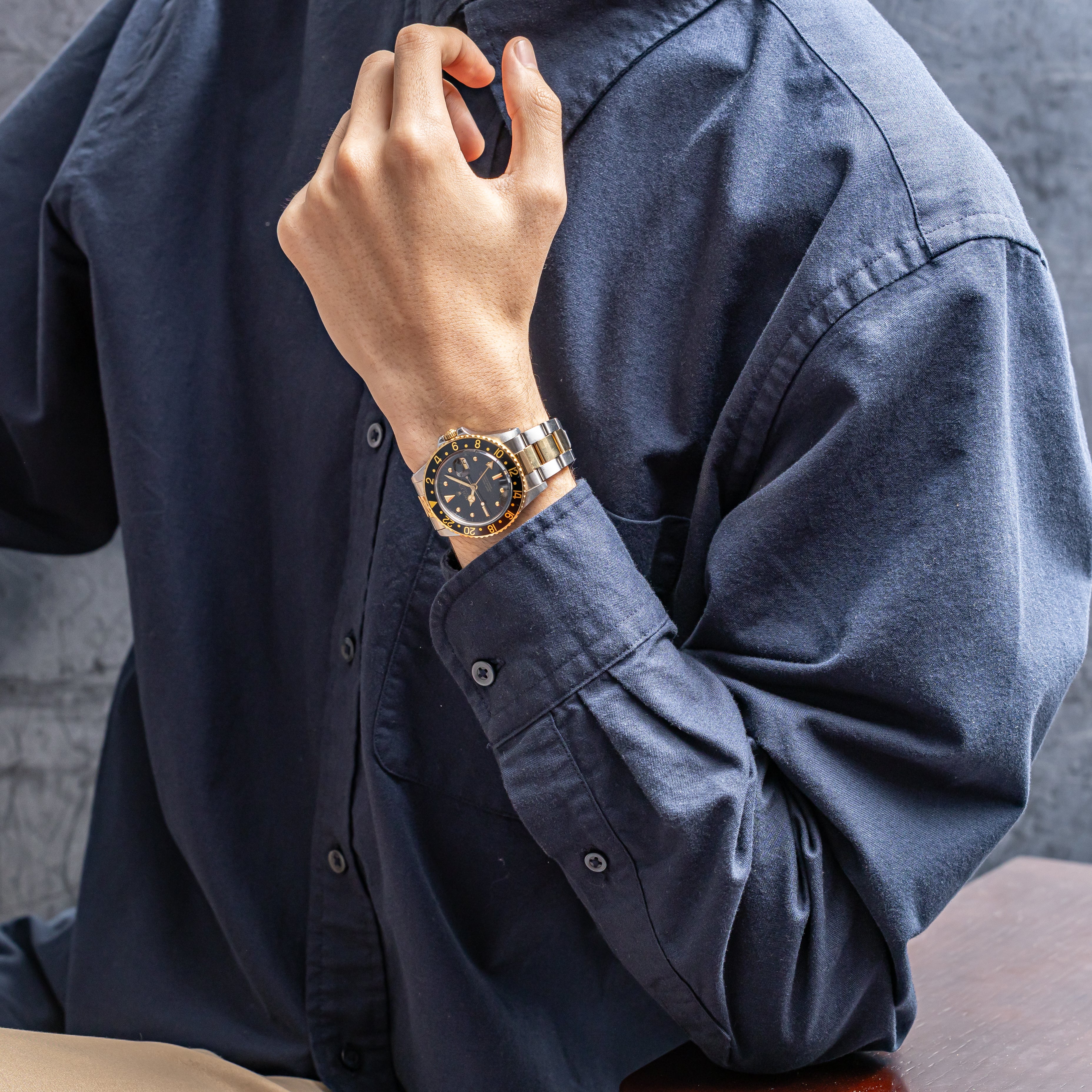 ロレックス GMTマスター 1980年製/昭和55年製 ニップルダイヤル 黒ツボ Ref.16753