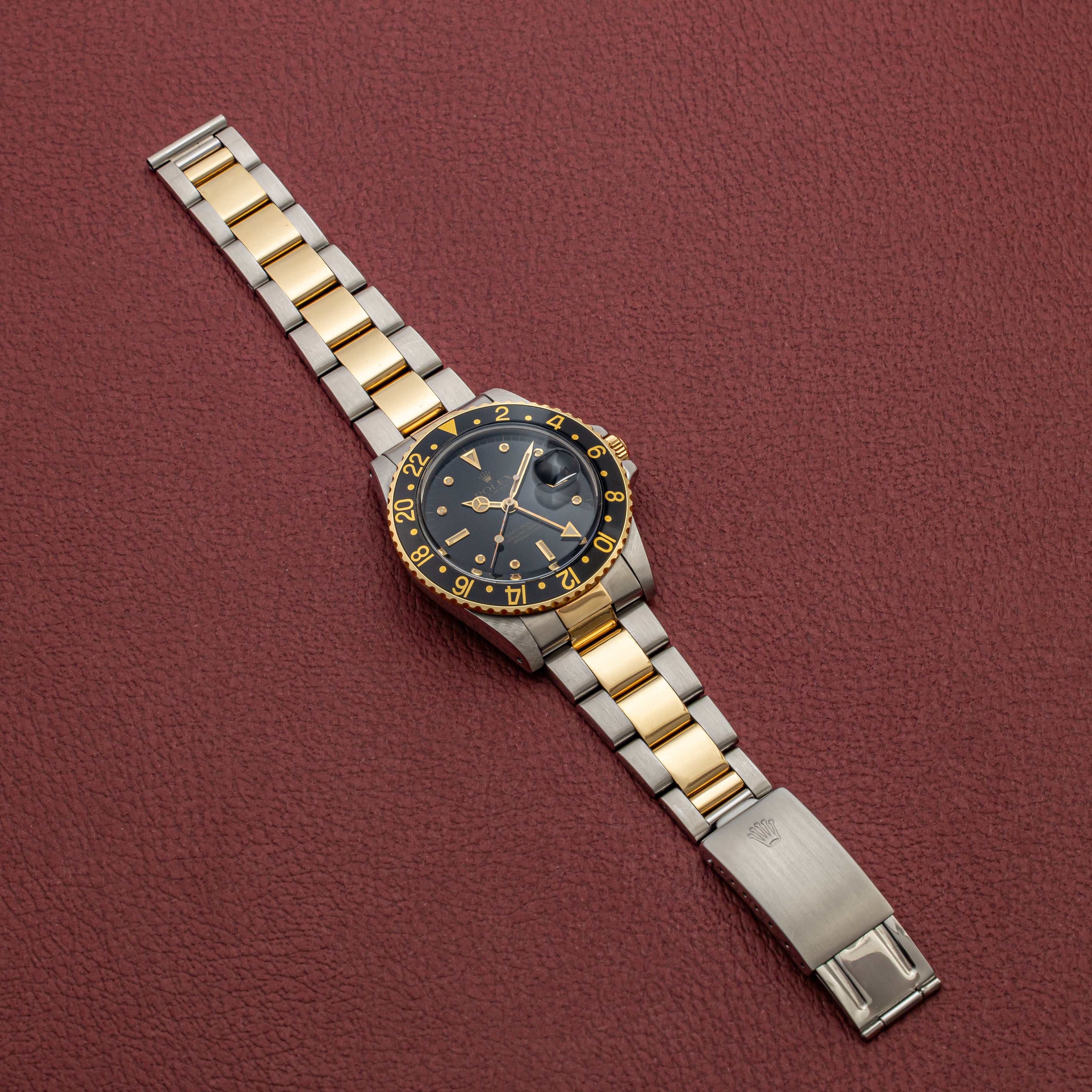 ロレックス GMTマスター 1980年製/昭和55年製 ニップルダイヤル 黒ツボ Ref.16753