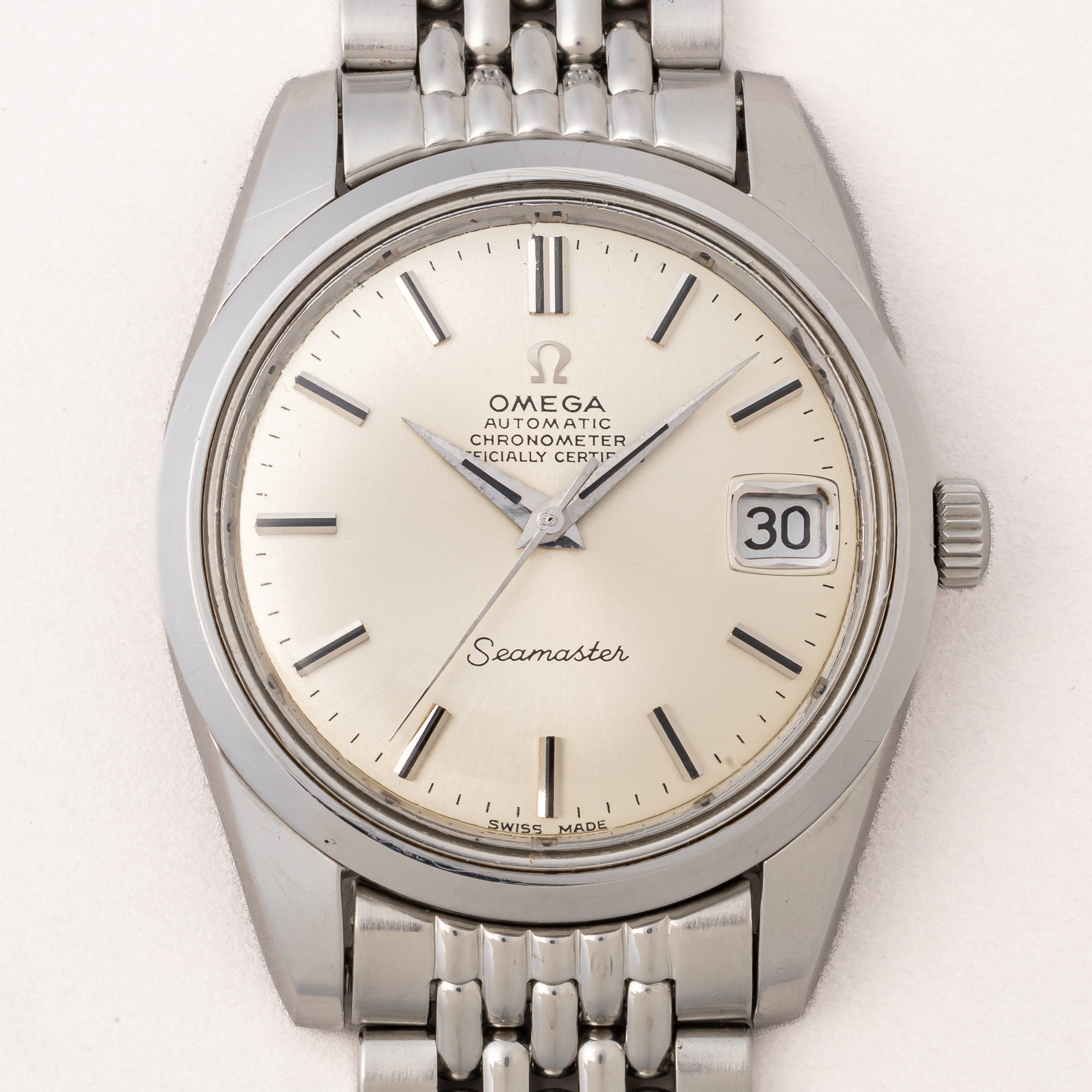 オメガ シーマスタークロノメーター 1969年製 Ref.166.010SP 純正ライスブレス付き