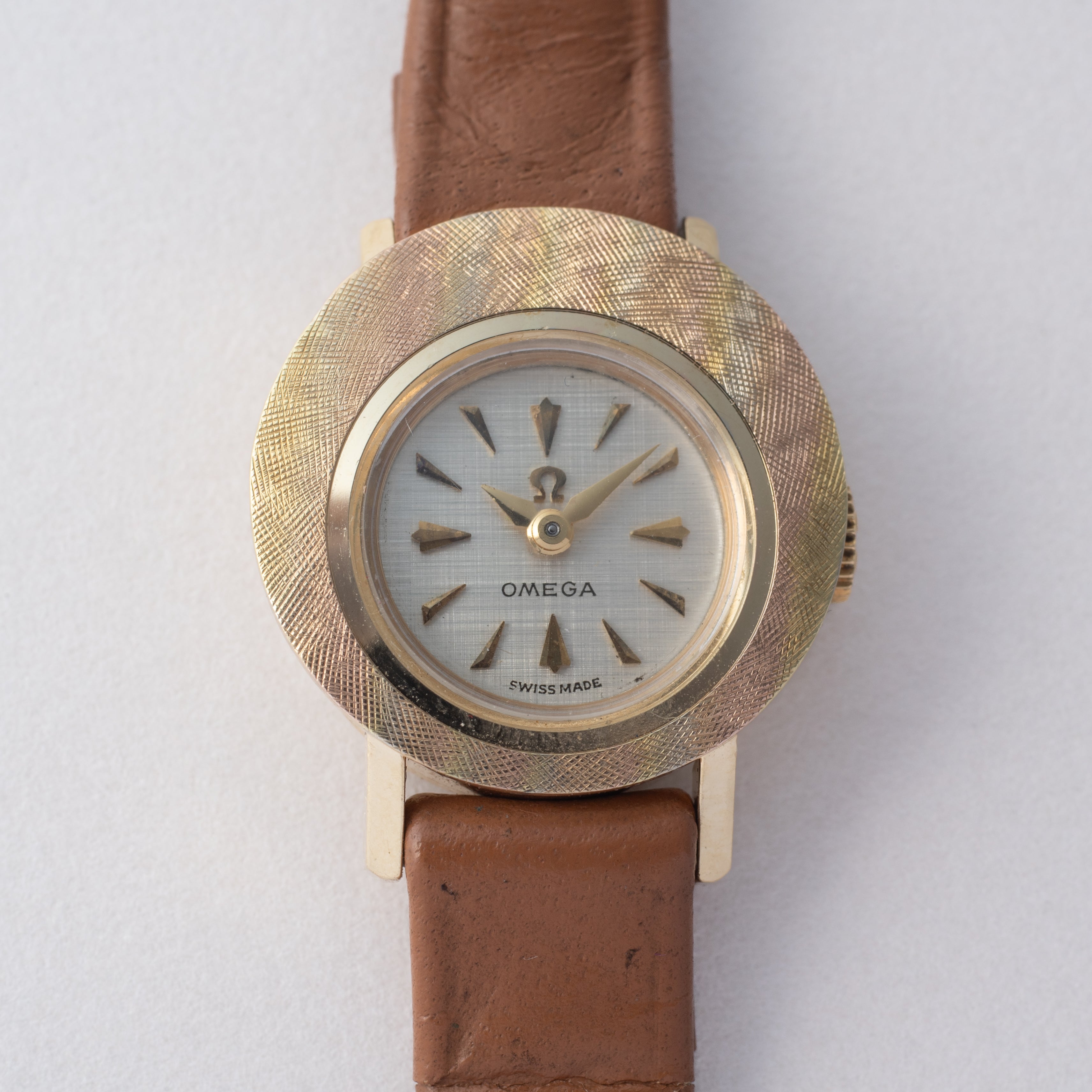 オメガレディース トリコロール 14金無垢 1960年製/昭和35年製 手巻き 箱付き