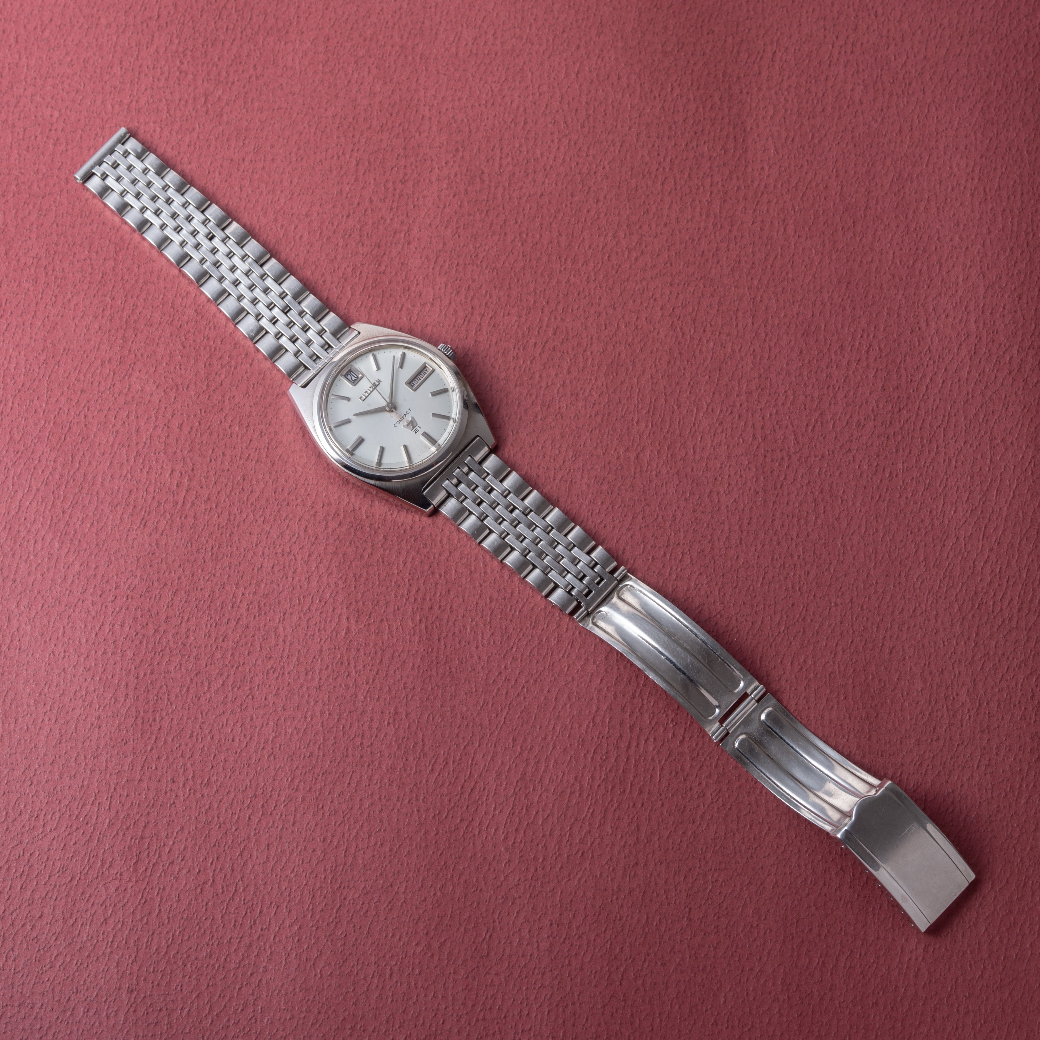 シチズン オートデーター コンパクト7 1967年製 自動巻き 純正ステンレスブレス