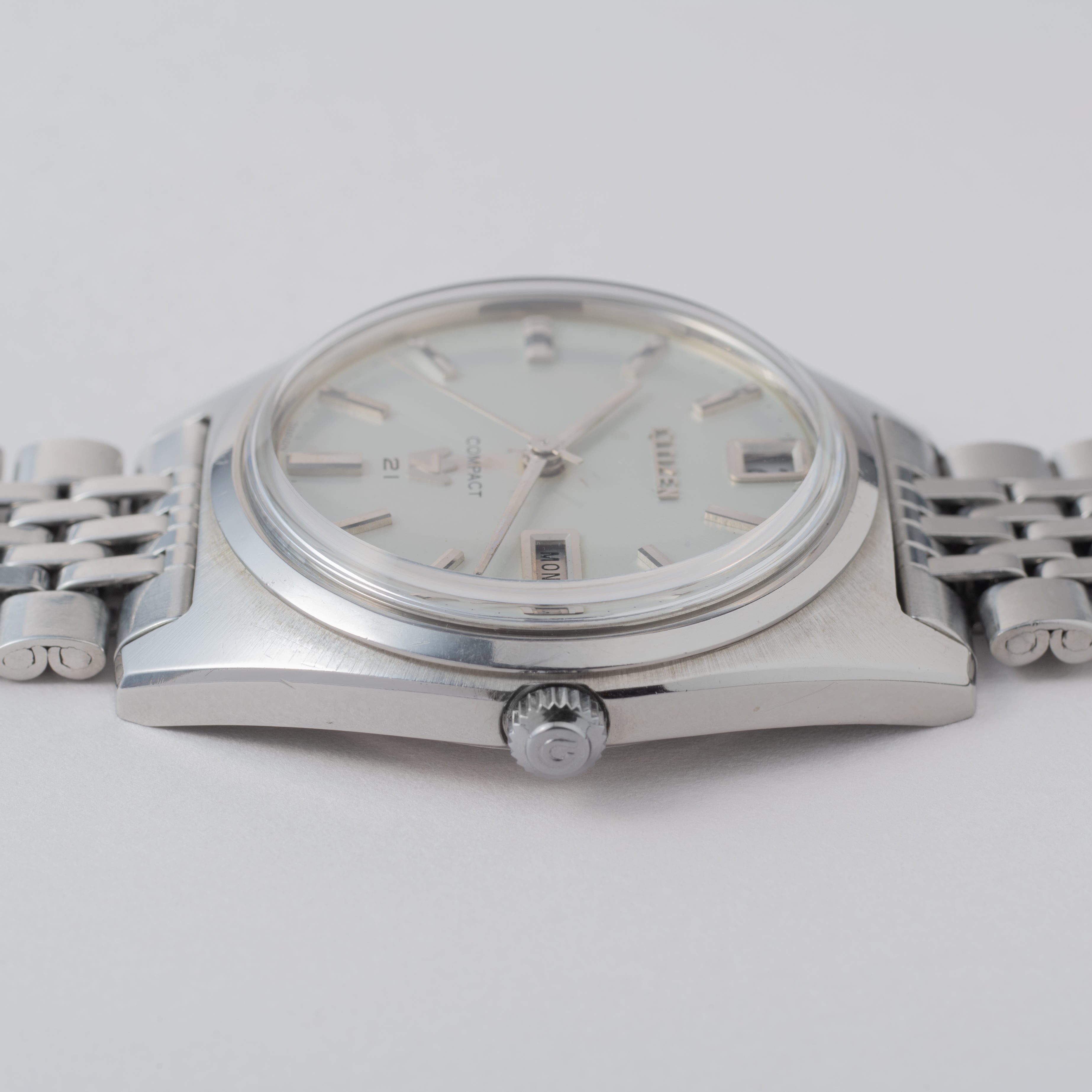 シチズン オートデーター コンパクト7 1967年製 自動巻き 純正ステンレスブレス