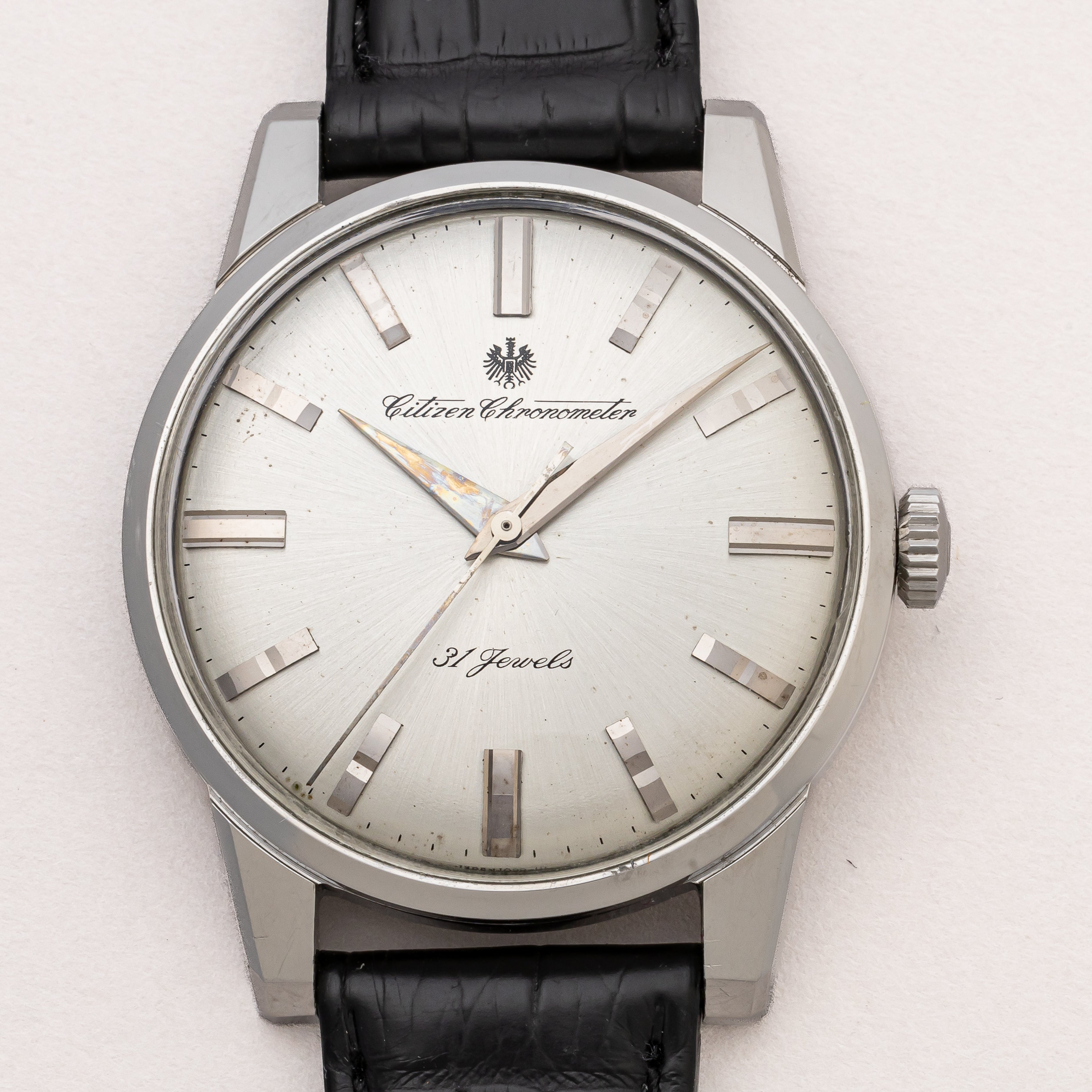 シチズン クロノメーター 1964年製 ノンポリッシュ 31石手巻き