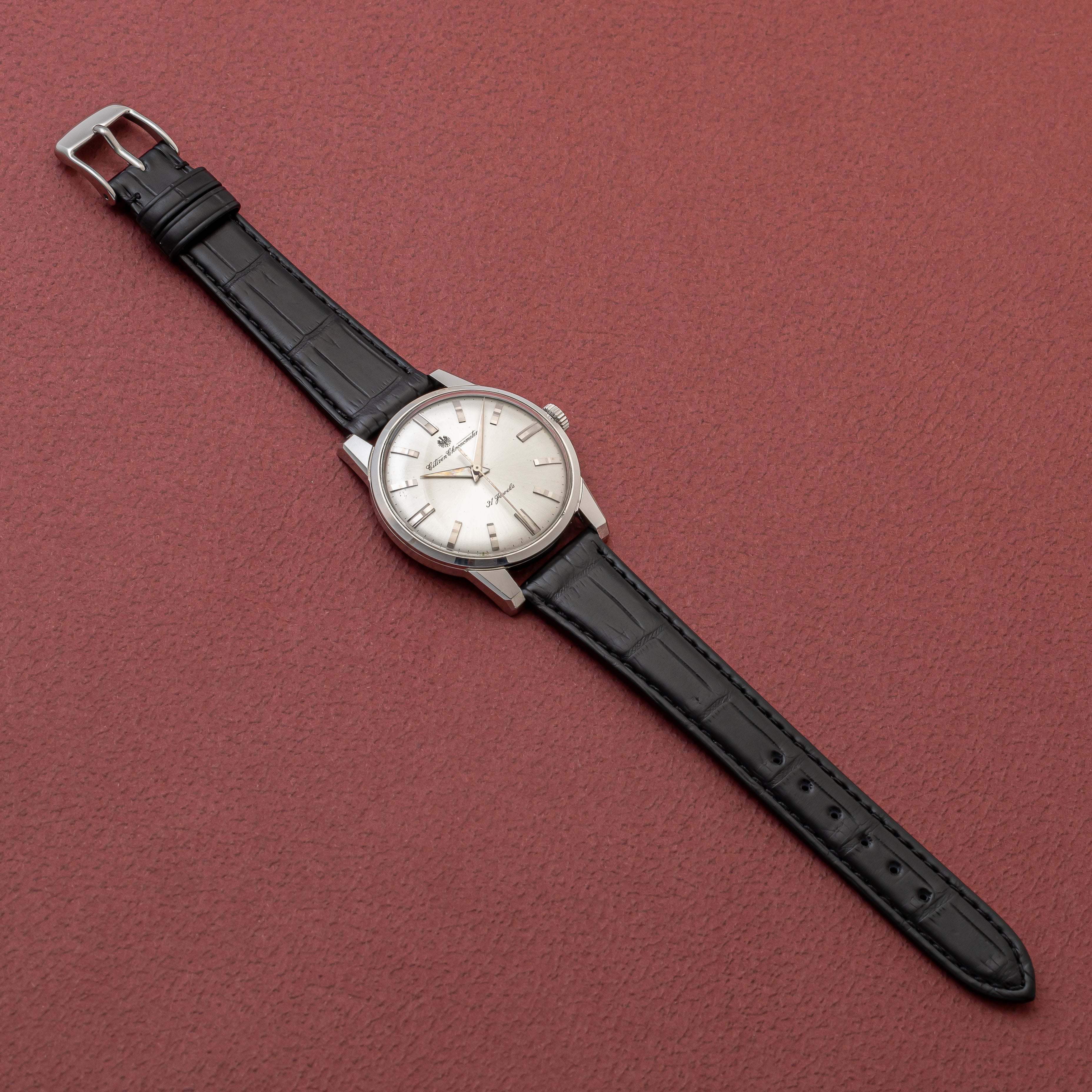 シチズン クロノメーター 1964年製 ノンポリッシュ 31石手巻き