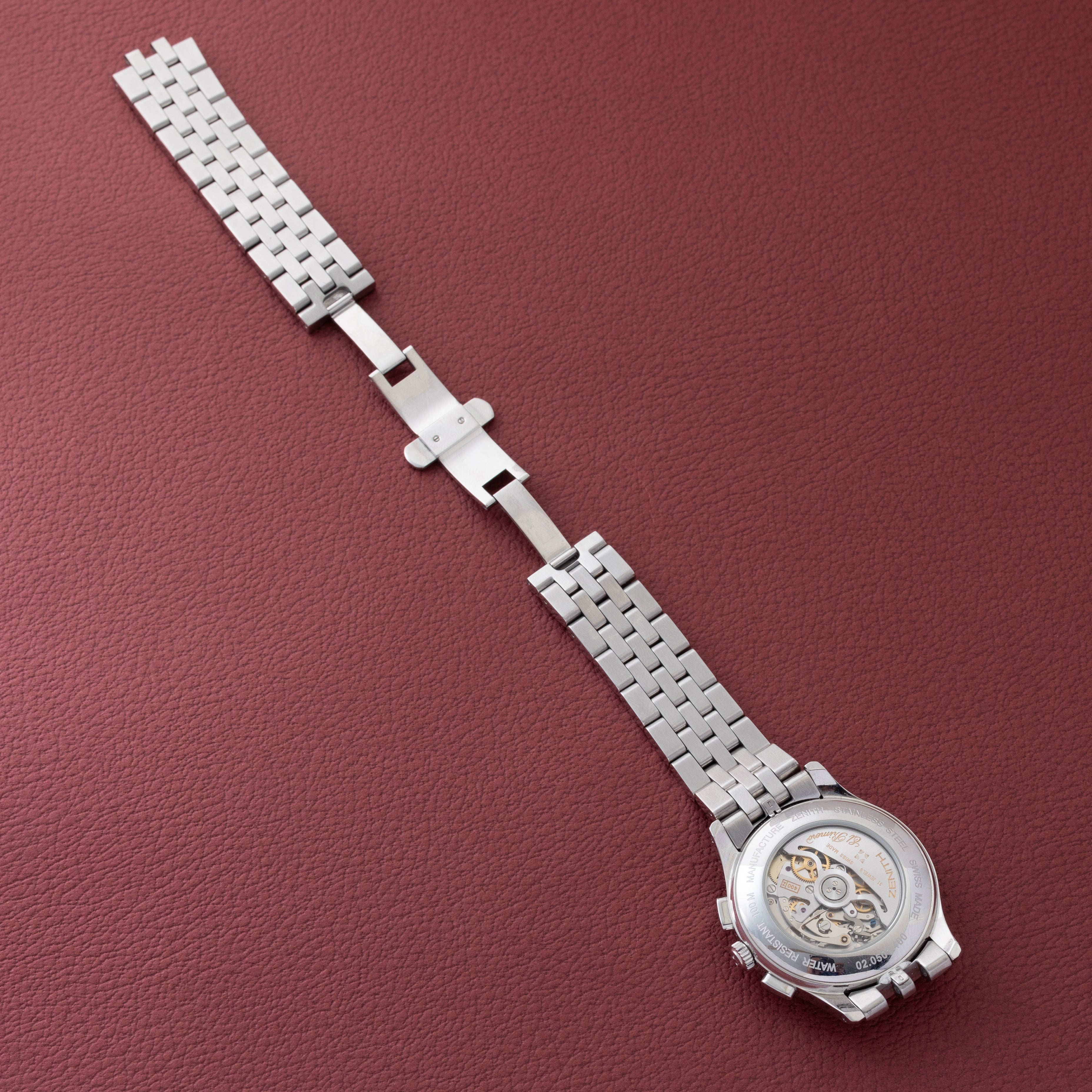 ゼニス エルプリメロ クロノメーター 2002年製 Ref.02.0501.400/24 Cal.400 裏スケルトン 箱、ギャラ付き