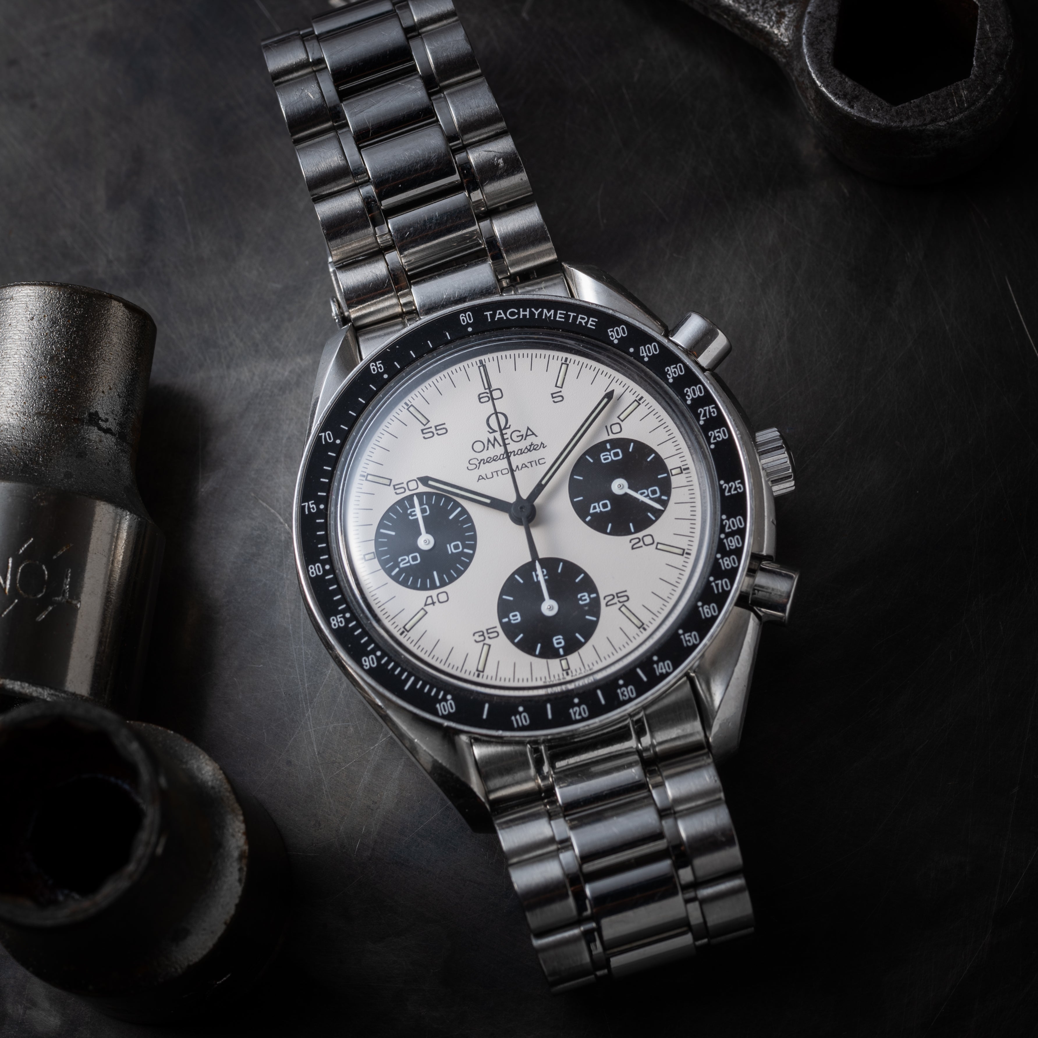 オメガ スピードマスター 限定パンダダイヤル 1998年製 オートマチック