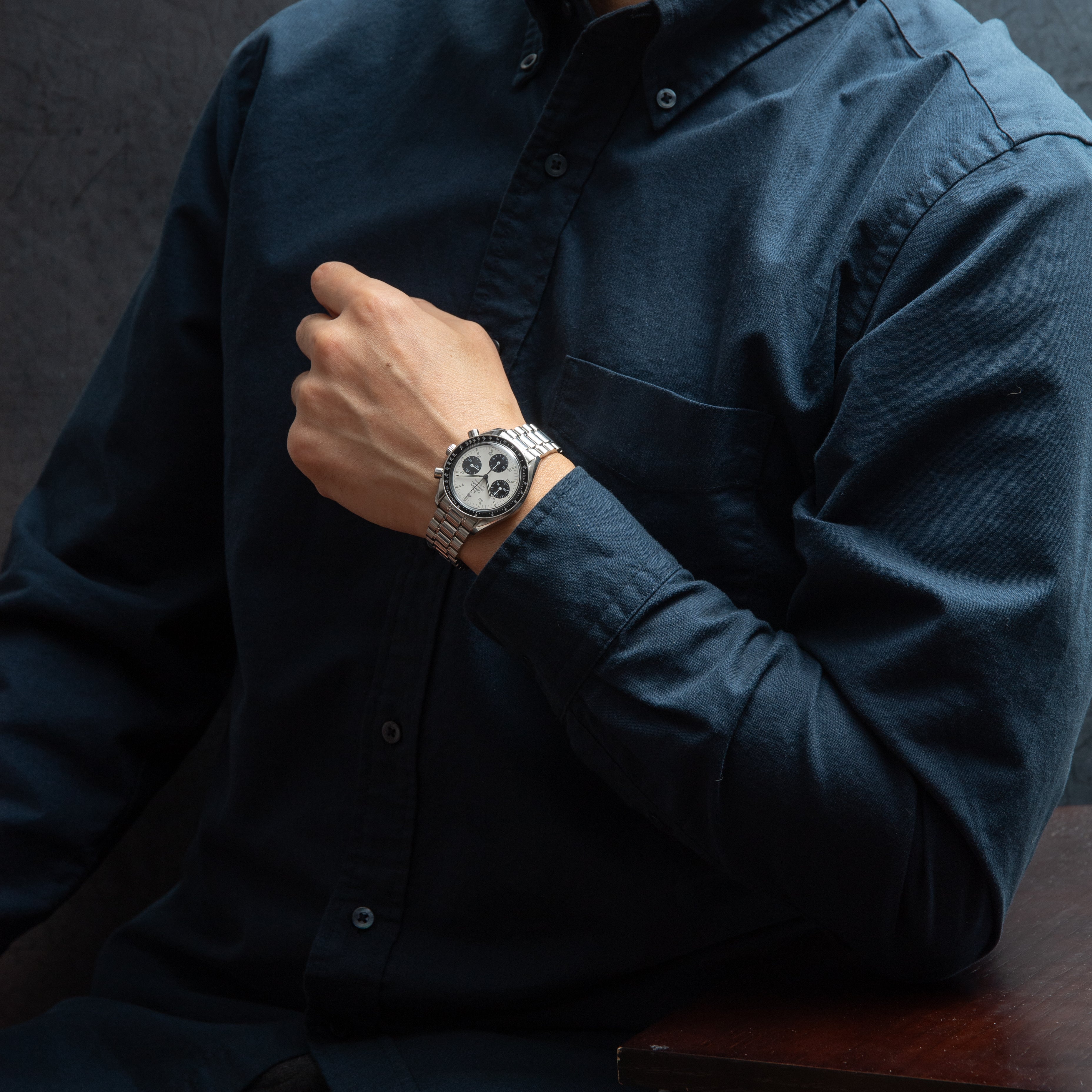 オメガ スピードマスター 限定パンダダイヤル 1998年製 オートマチック