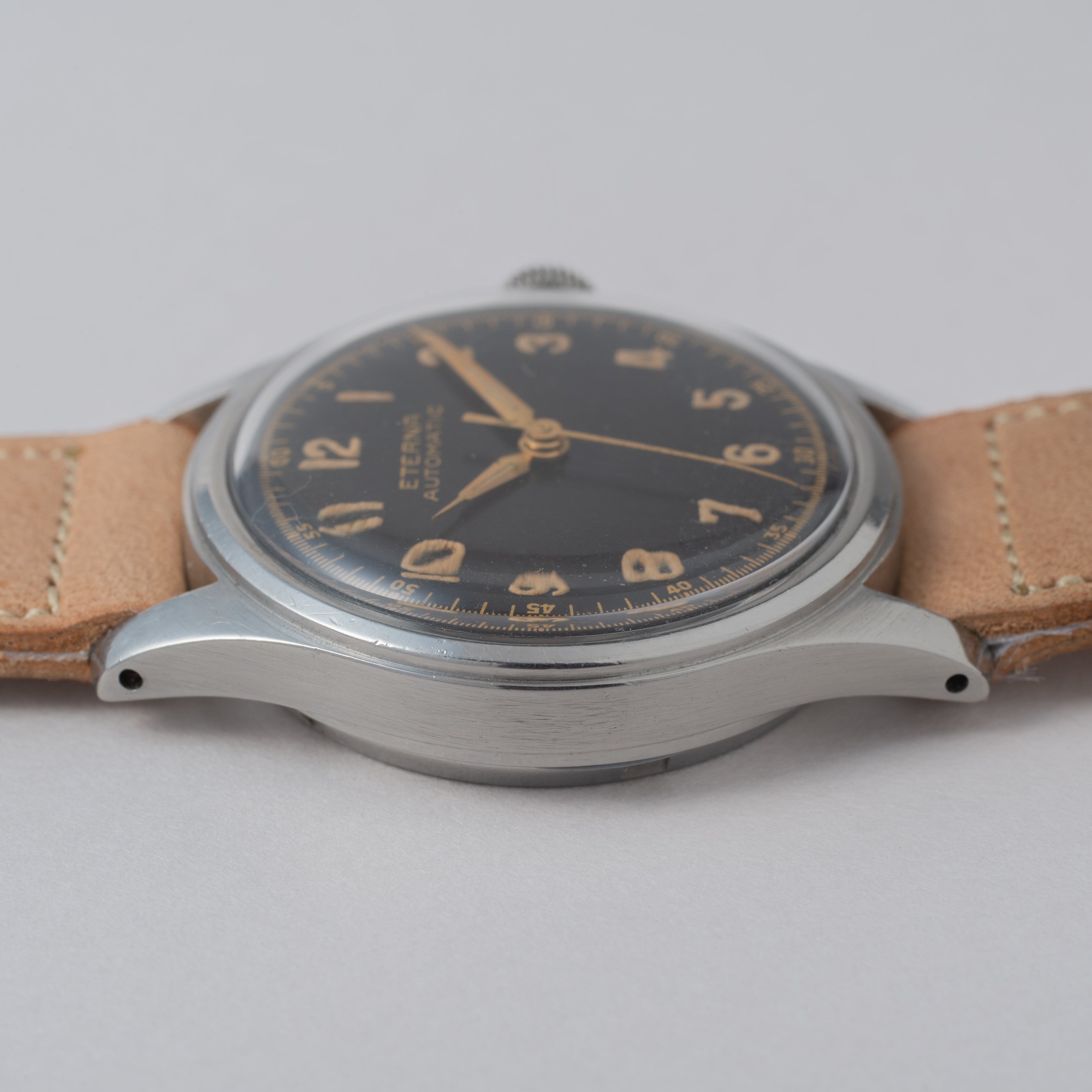 エテルナ ハーフローター ブラック 全アラビアダイヤル 1940年代