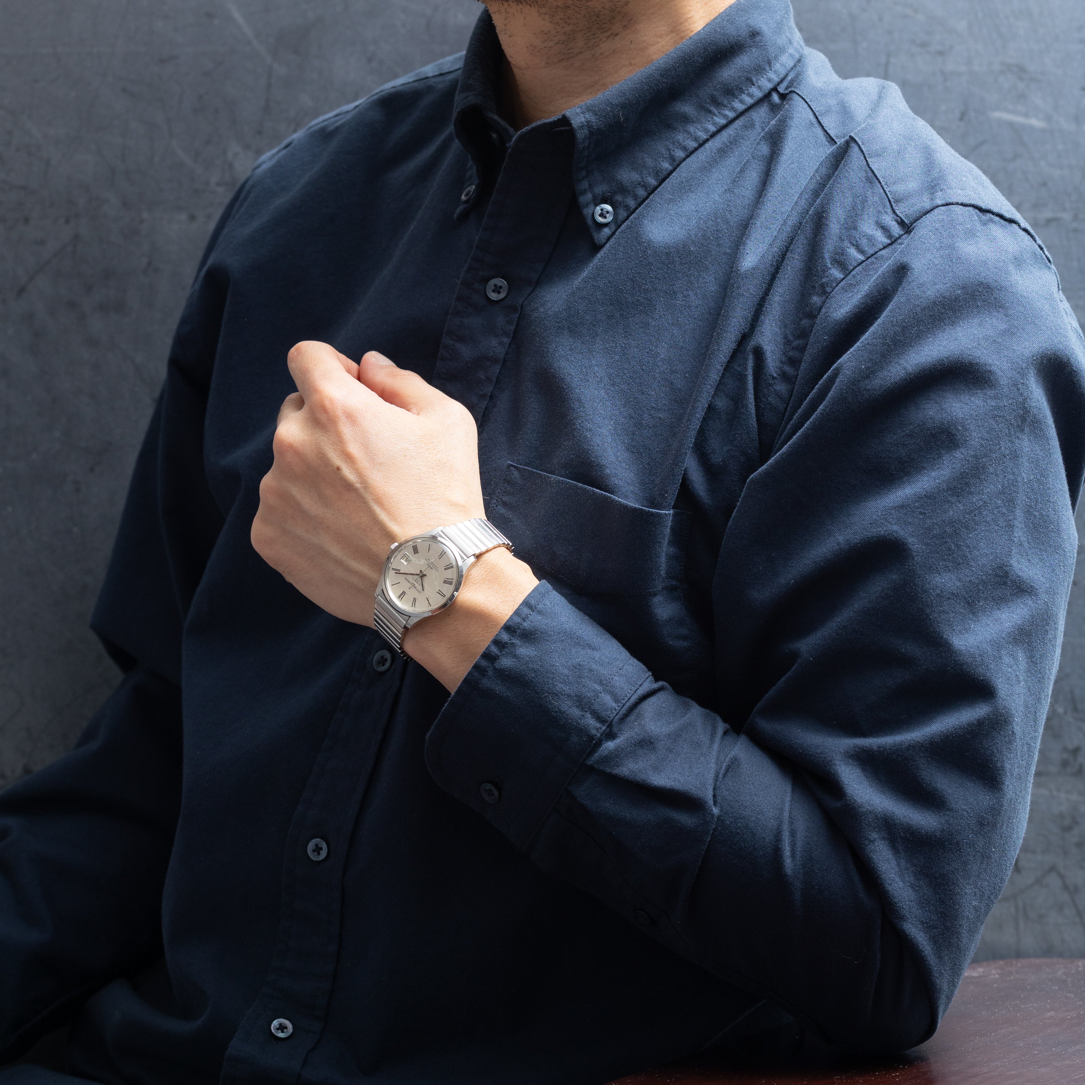 ユリスナルダン クロノメーター 10振動 1970年代 ブレス付き