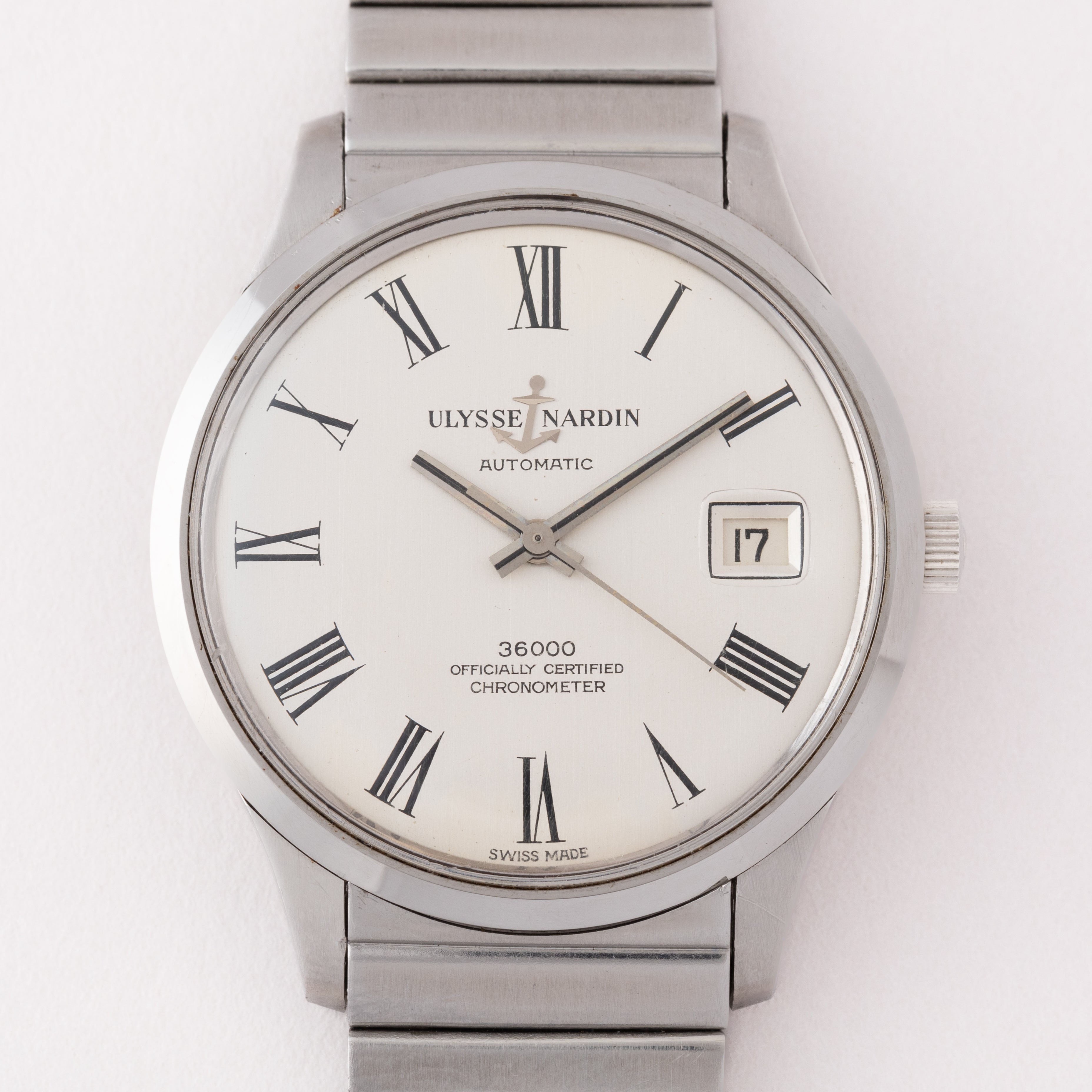 ユリスナルダン クロノメーター 10振動 1970年代 ブレス付き