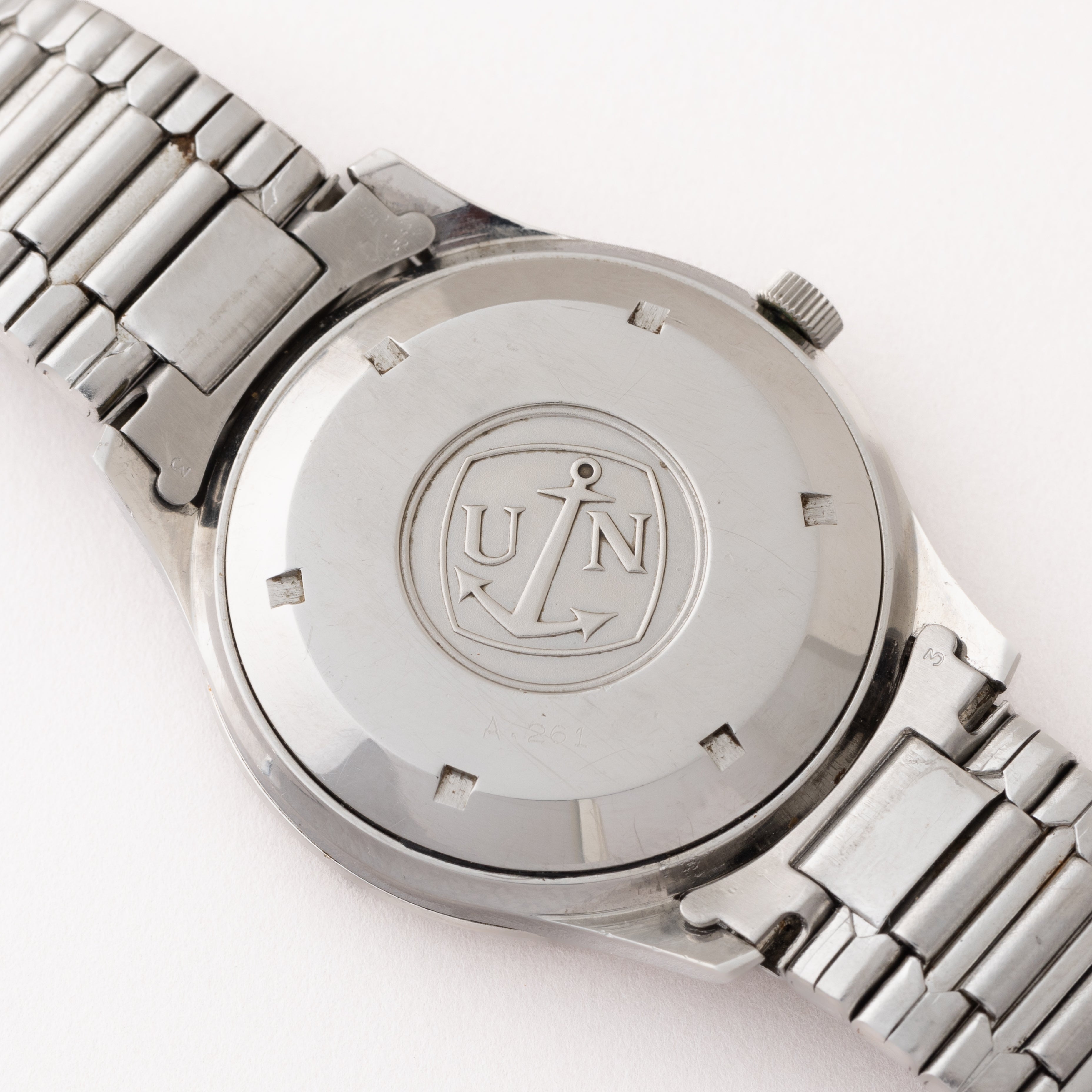 ユリスナルダン クロノメーター 10振動 1970年代 ブレス付き