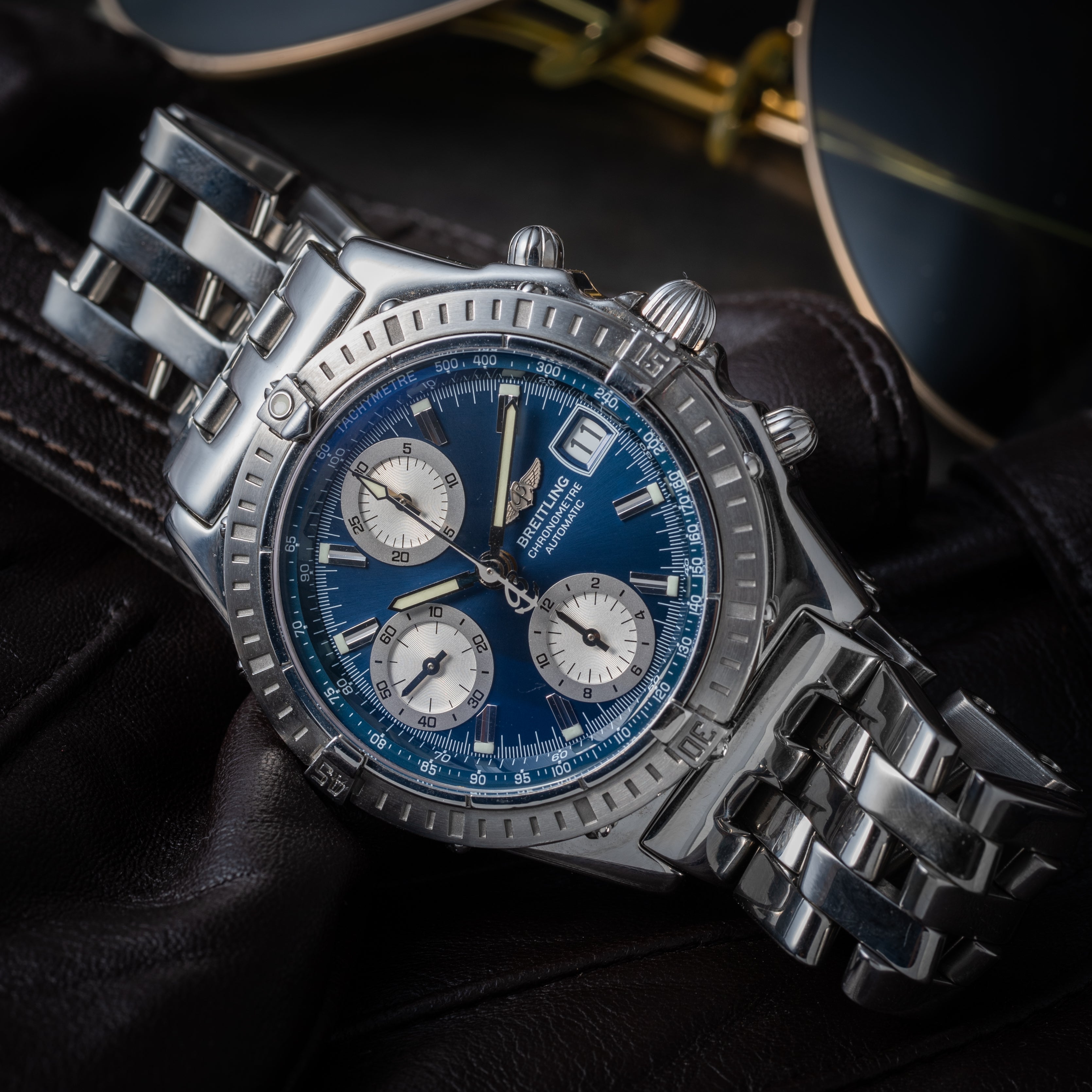 ブライトリング クロノマット2000 ブルーダイヤル 2000年代製