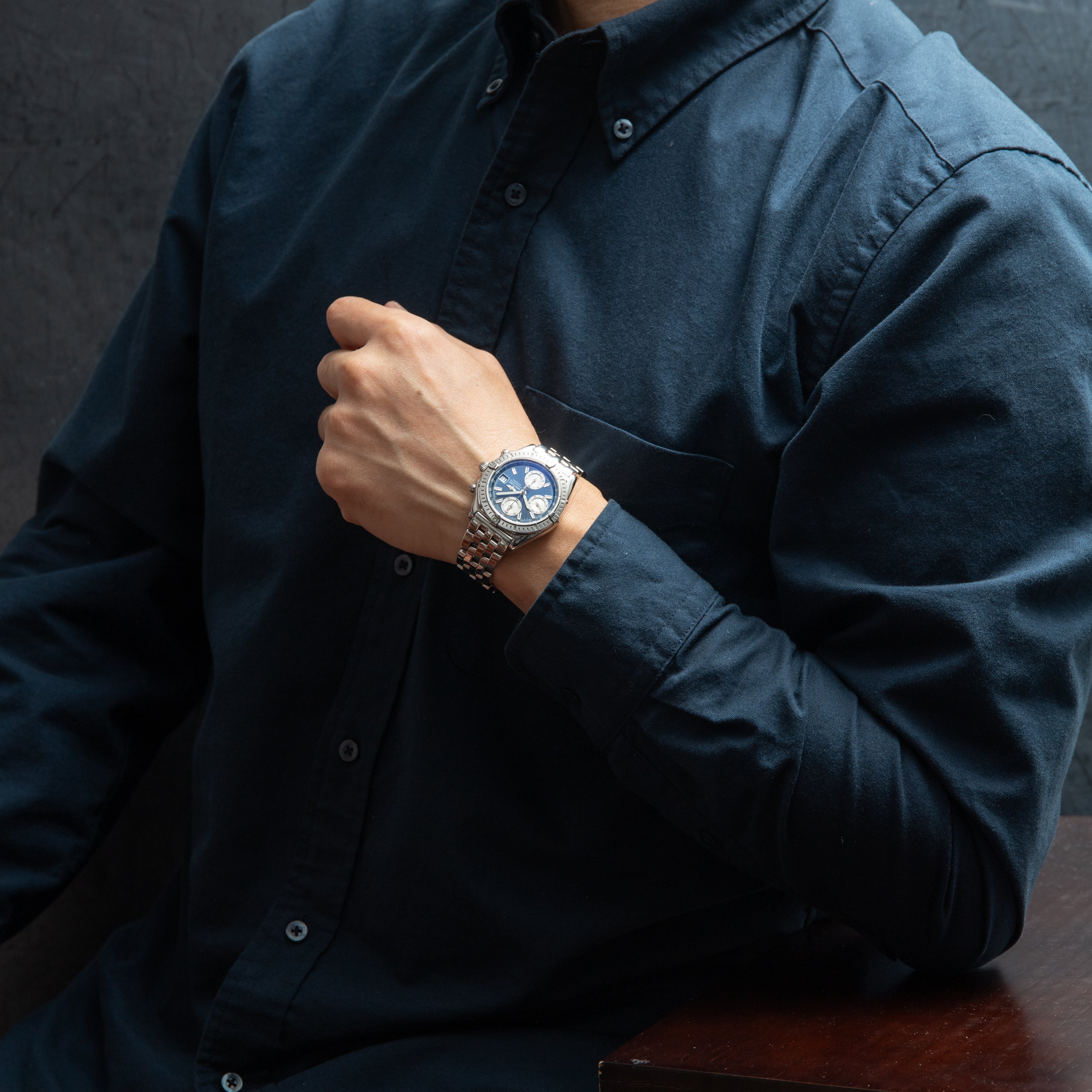 ブライトリング クロノマット2000 ブルーダイヤル 2000年代製