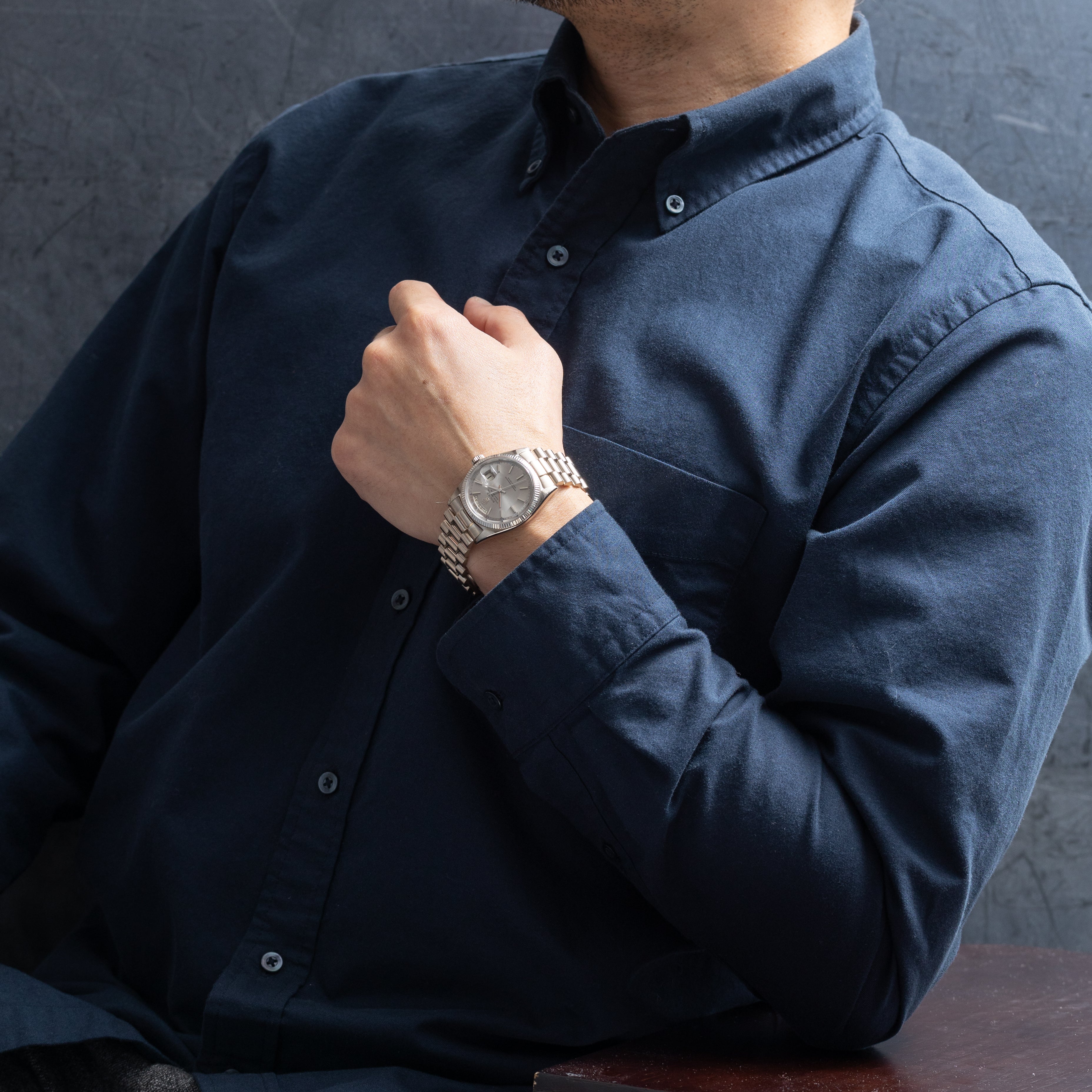 ロレックス デイデイト 18KWG ジャパンブレス 1960年代製 Ref.1803 箱、交換用文字盤、サービスギャラ