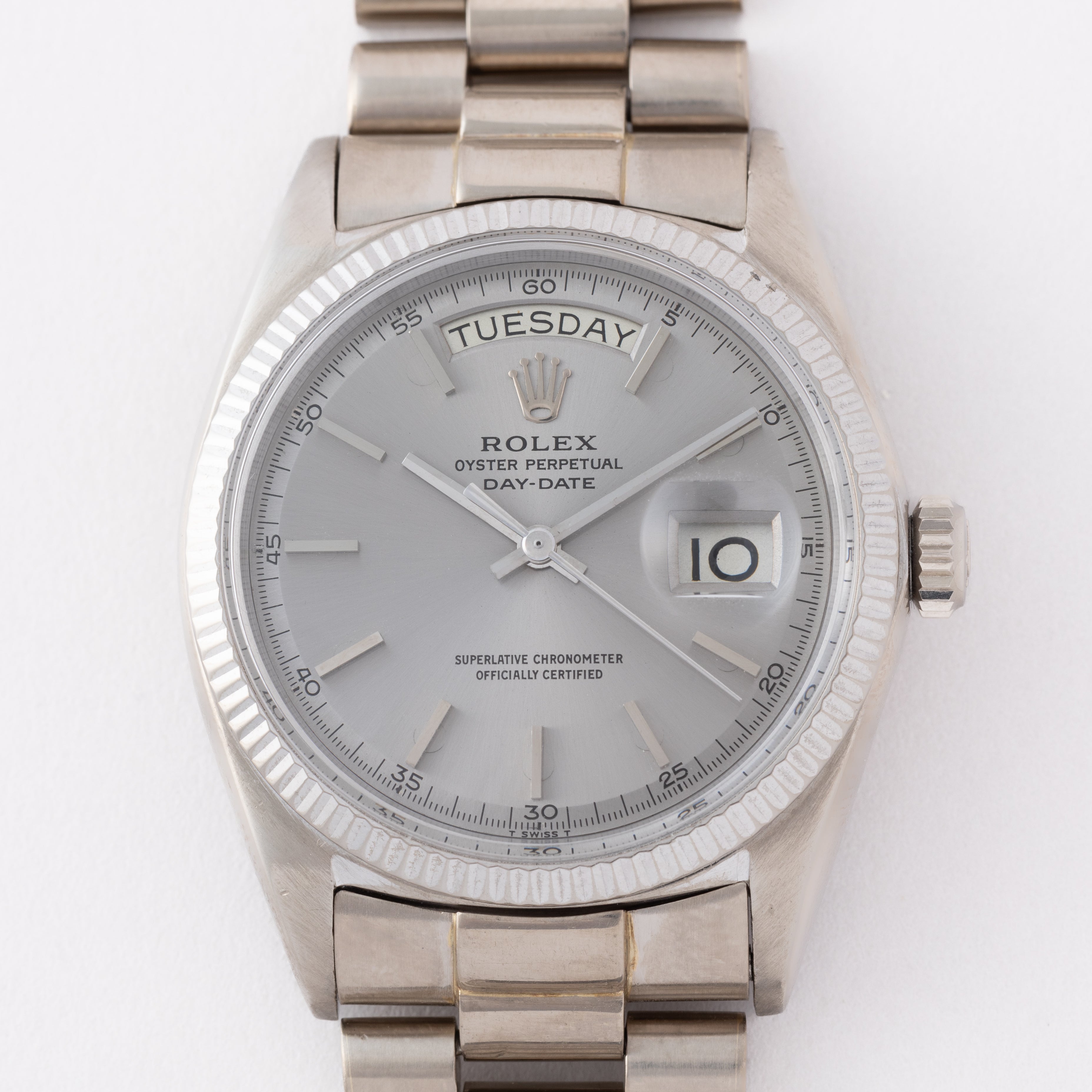 ロレックス デイデイト 18KWG ジャパンブレス 1960年代製 Ref.1803 箱、交換用文字盤、サービスギャラ