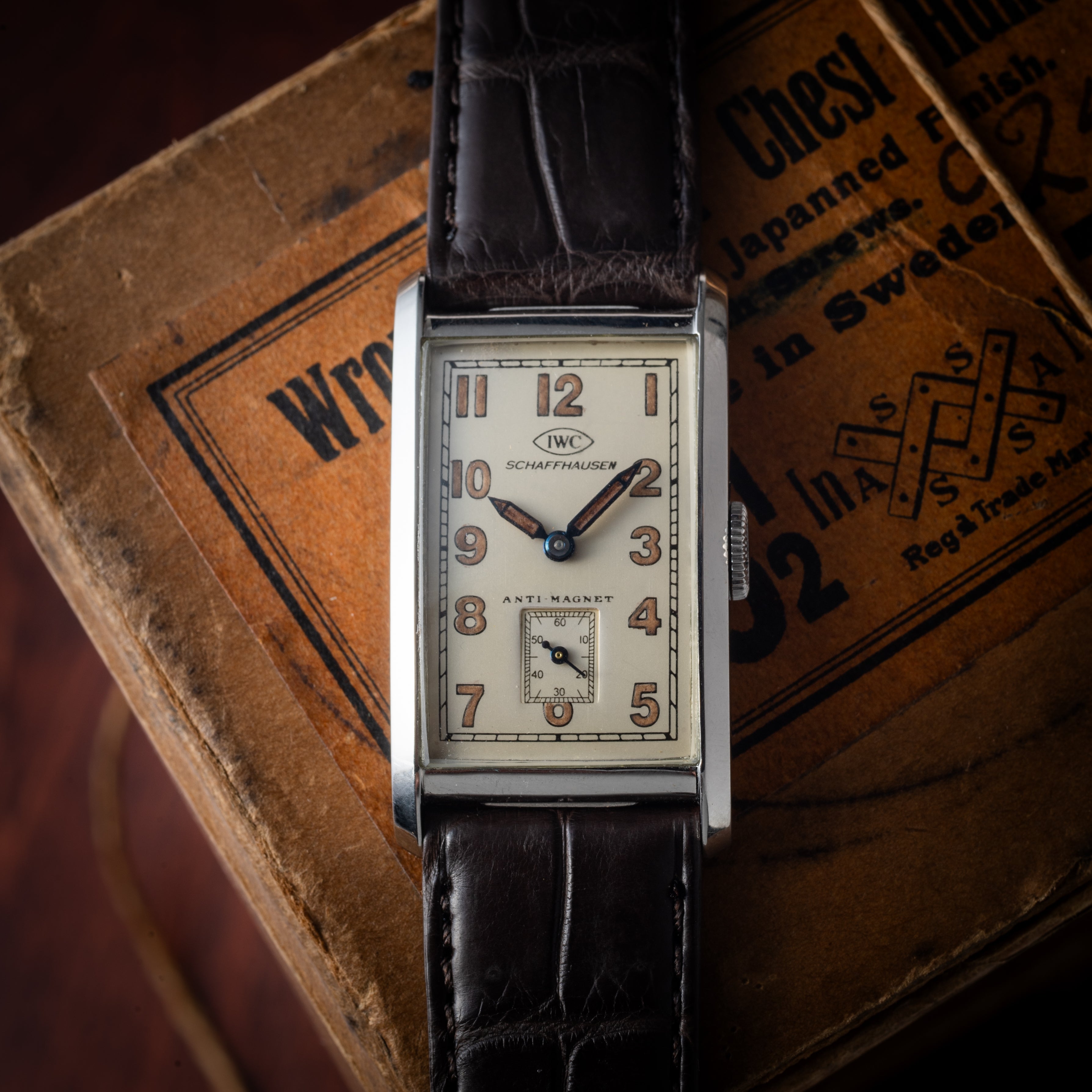 IWC レクタンギュラー 1938年製 手巻き Cal.87 リダン