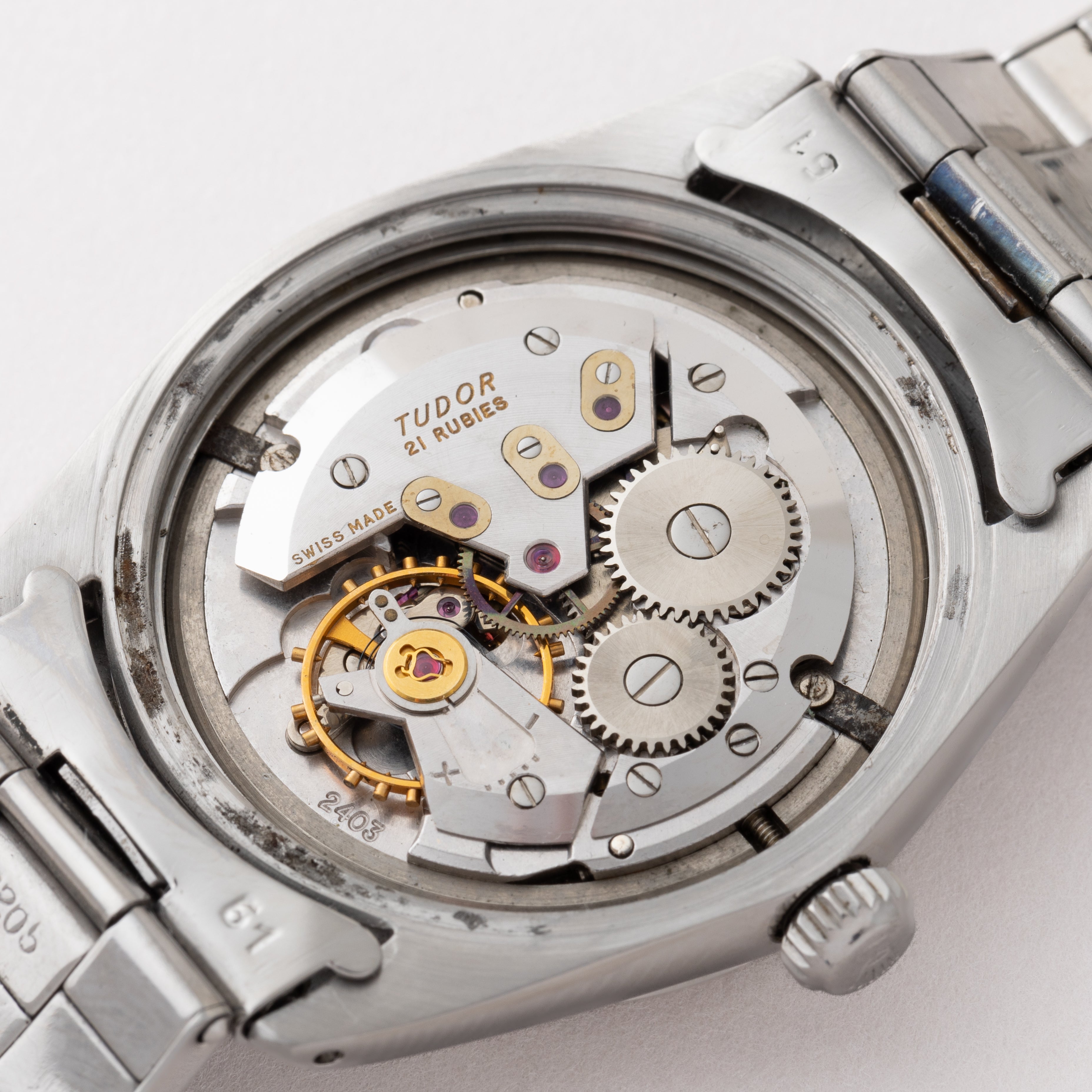 チューダー オイスターデイト デカバラ 1965年製 Ref.7962 手巻き リベットブレス