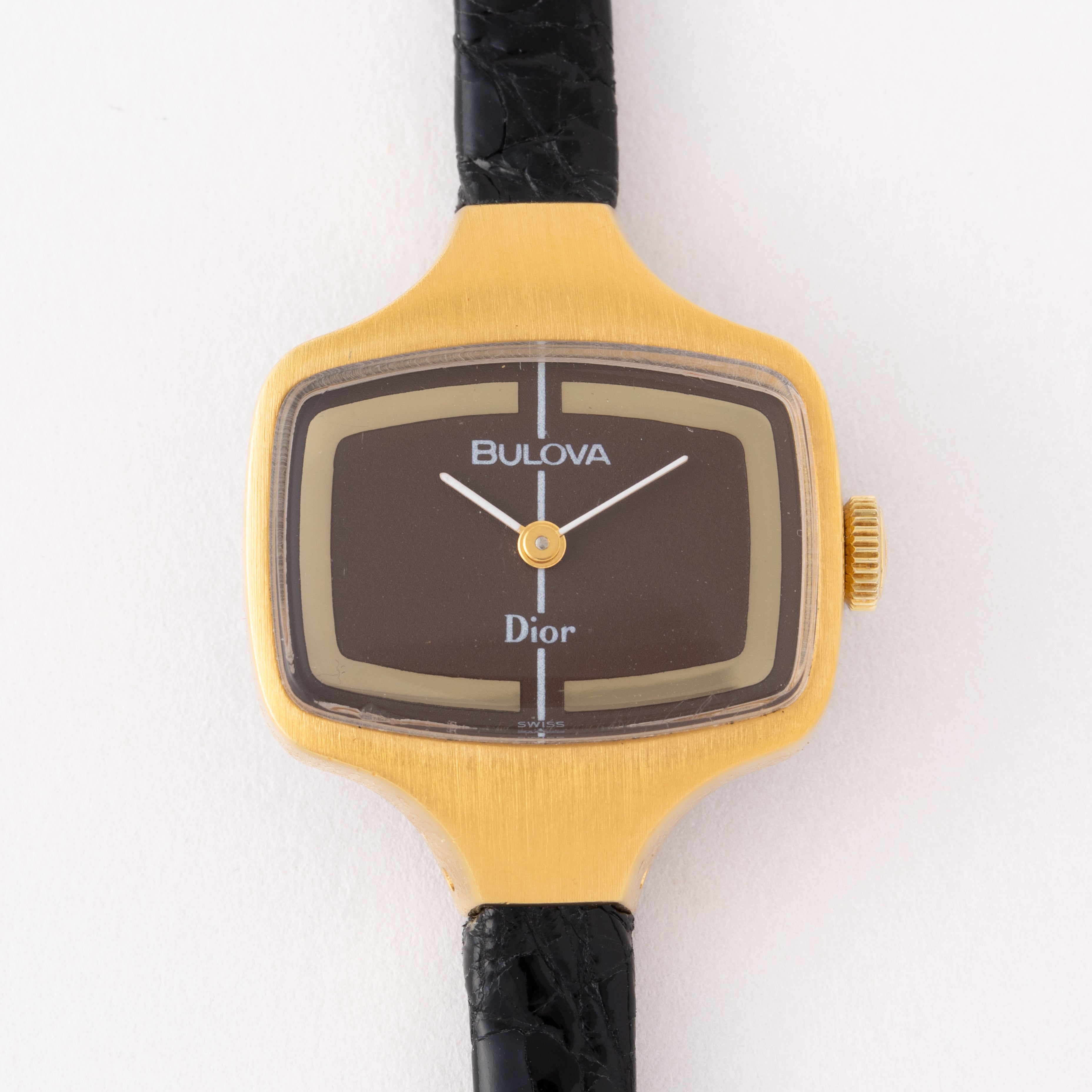 Dior レディース 角型ケース 1970年代製 ブローバ ダブルネーム GF