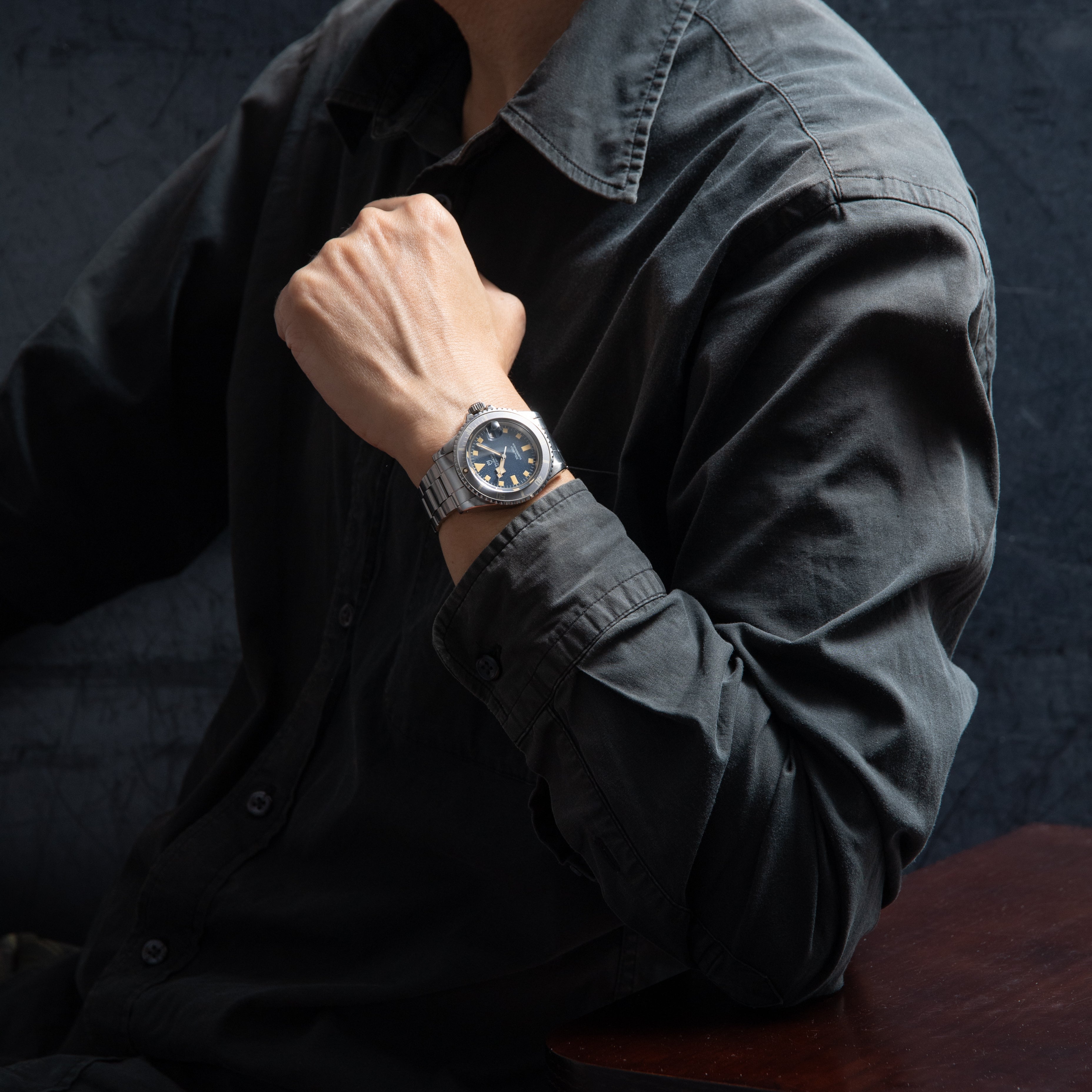 チューダー サブマリーナー 1976年製 スノーフレーク ブルー イカサブ Ref.9411/0