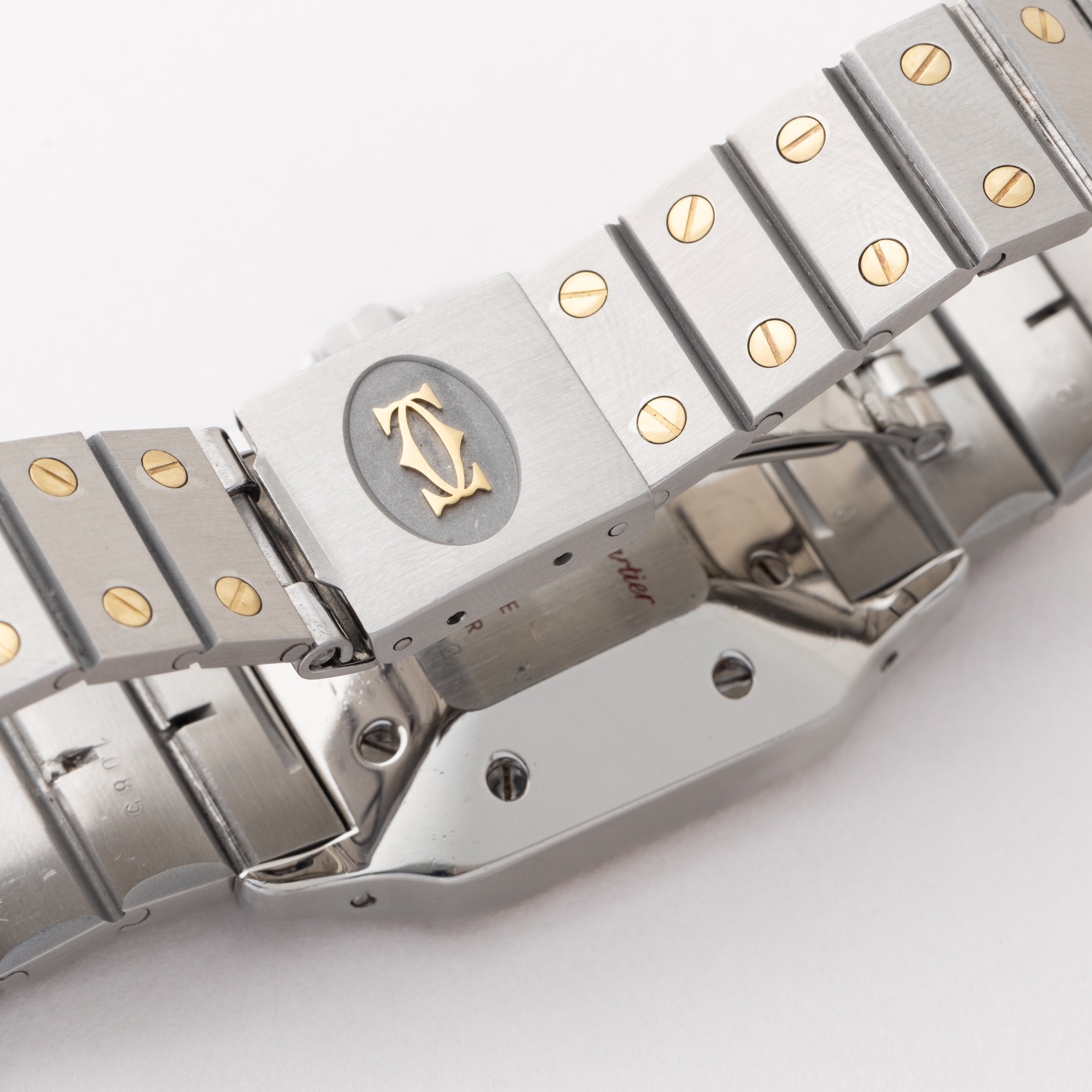 カルティエ サントス LMサイズ ホワイトローマン コンビ 1990年代