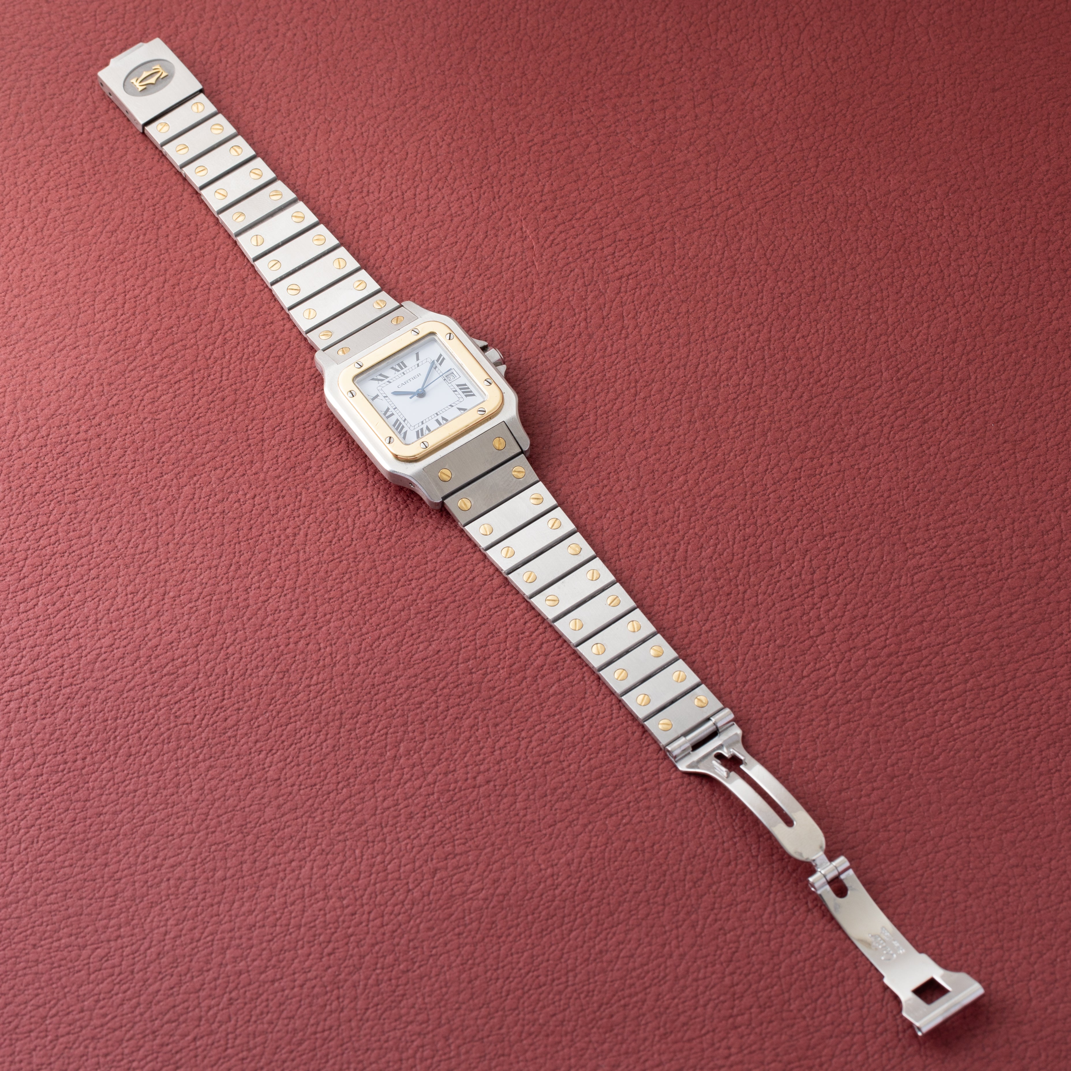 カルティエ サントス LMサイズ ホワイトローマン コンビ 1990年代