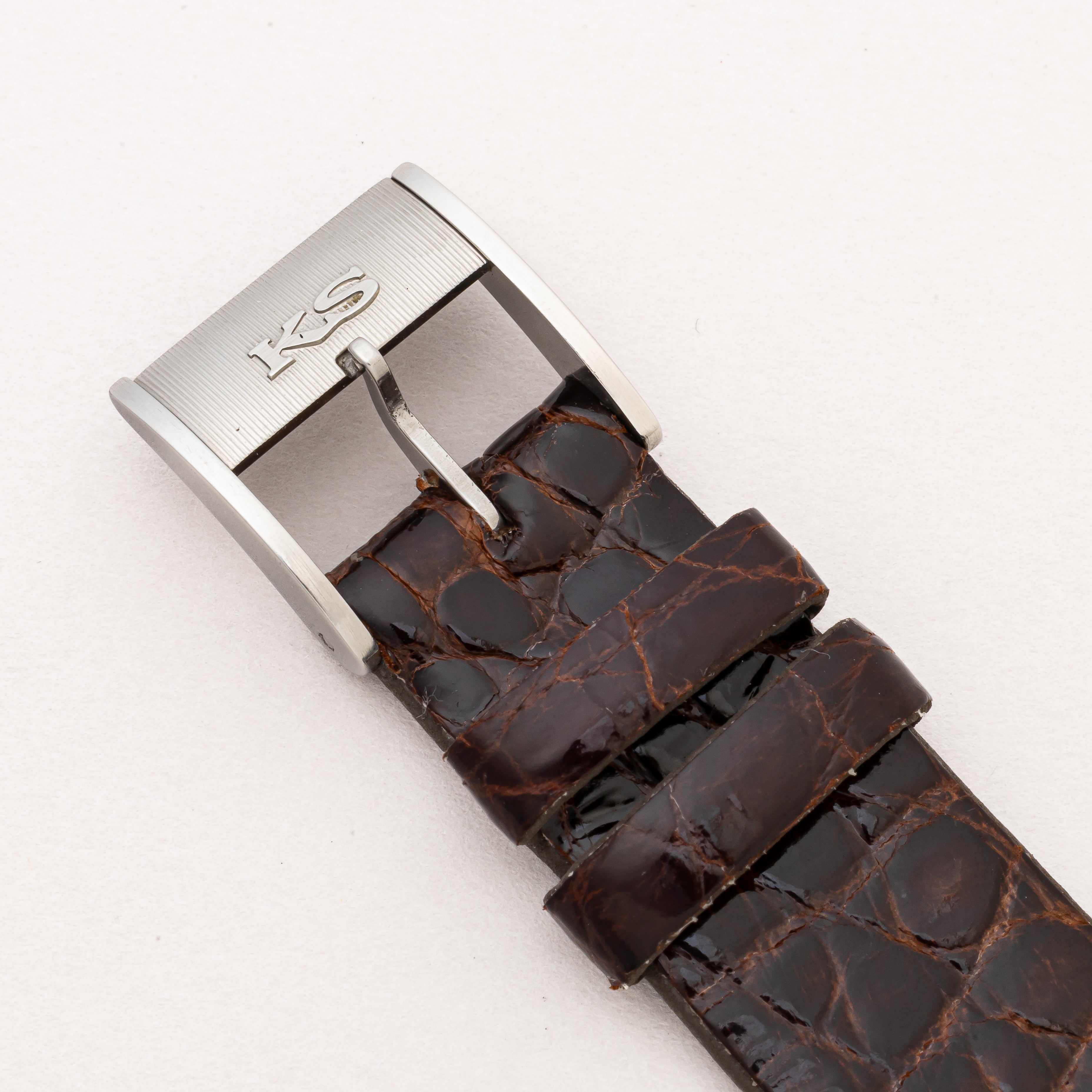 キングセイコー 44KS 1966年製 Ref.44-9990 楯メダリオン 純正革ベルト&尾錠付き