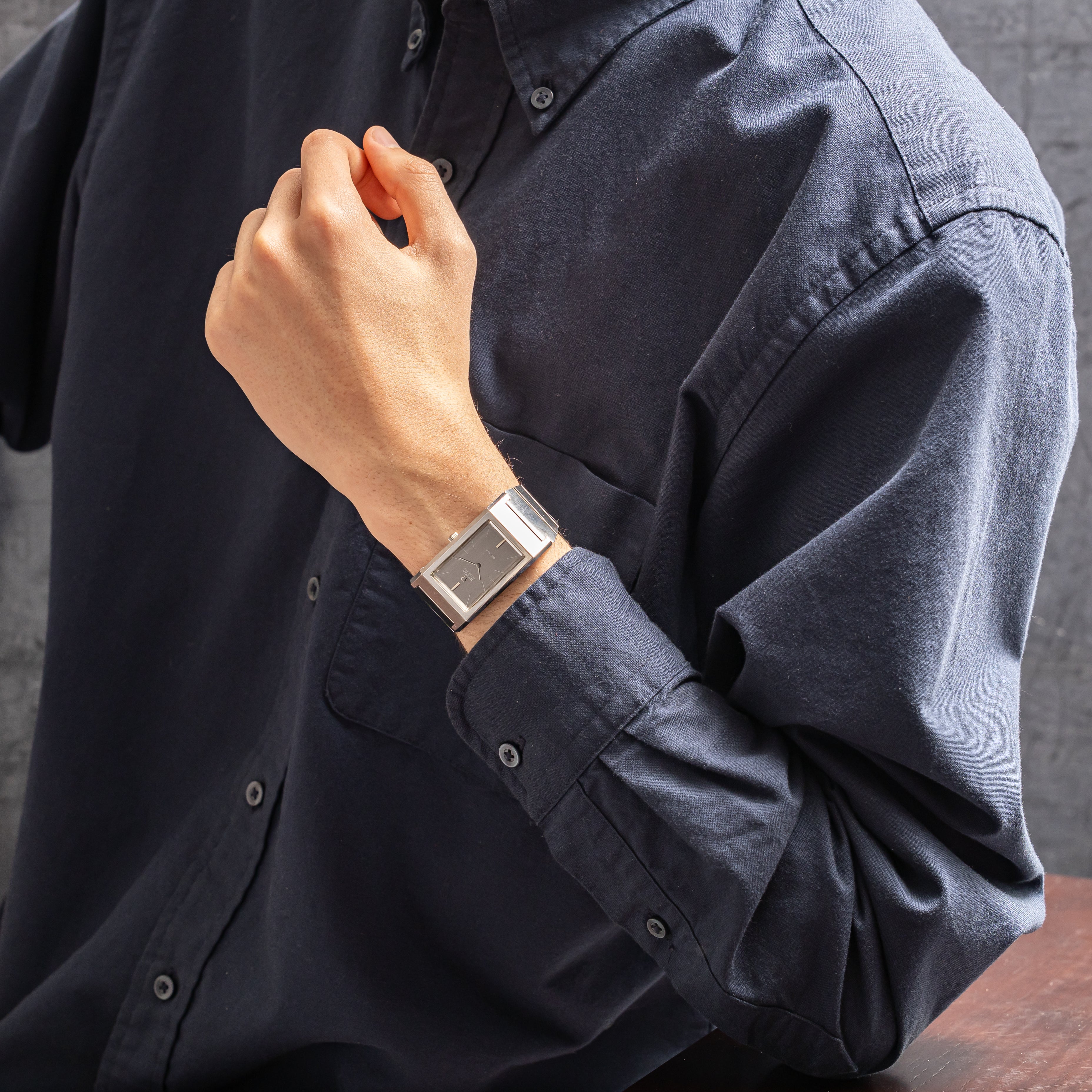 オメガ デ・ヴィル 1971年製 レクタンギュラー Ref.155.000 箱、ギャラ付き