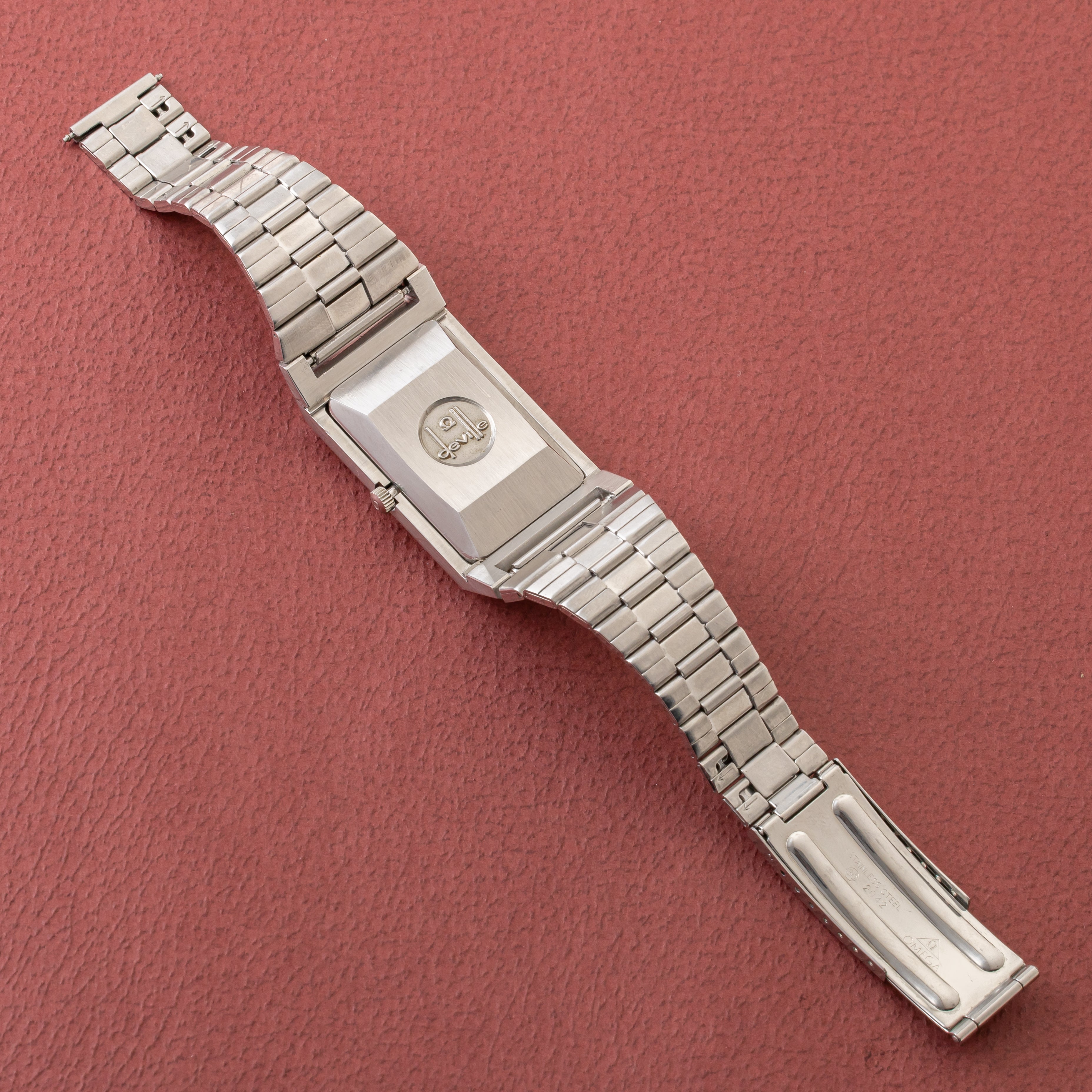 オメガ デ・ヴィル 1971年製 レクタンギュラー Ref.155.000 箱、ギャラ付き