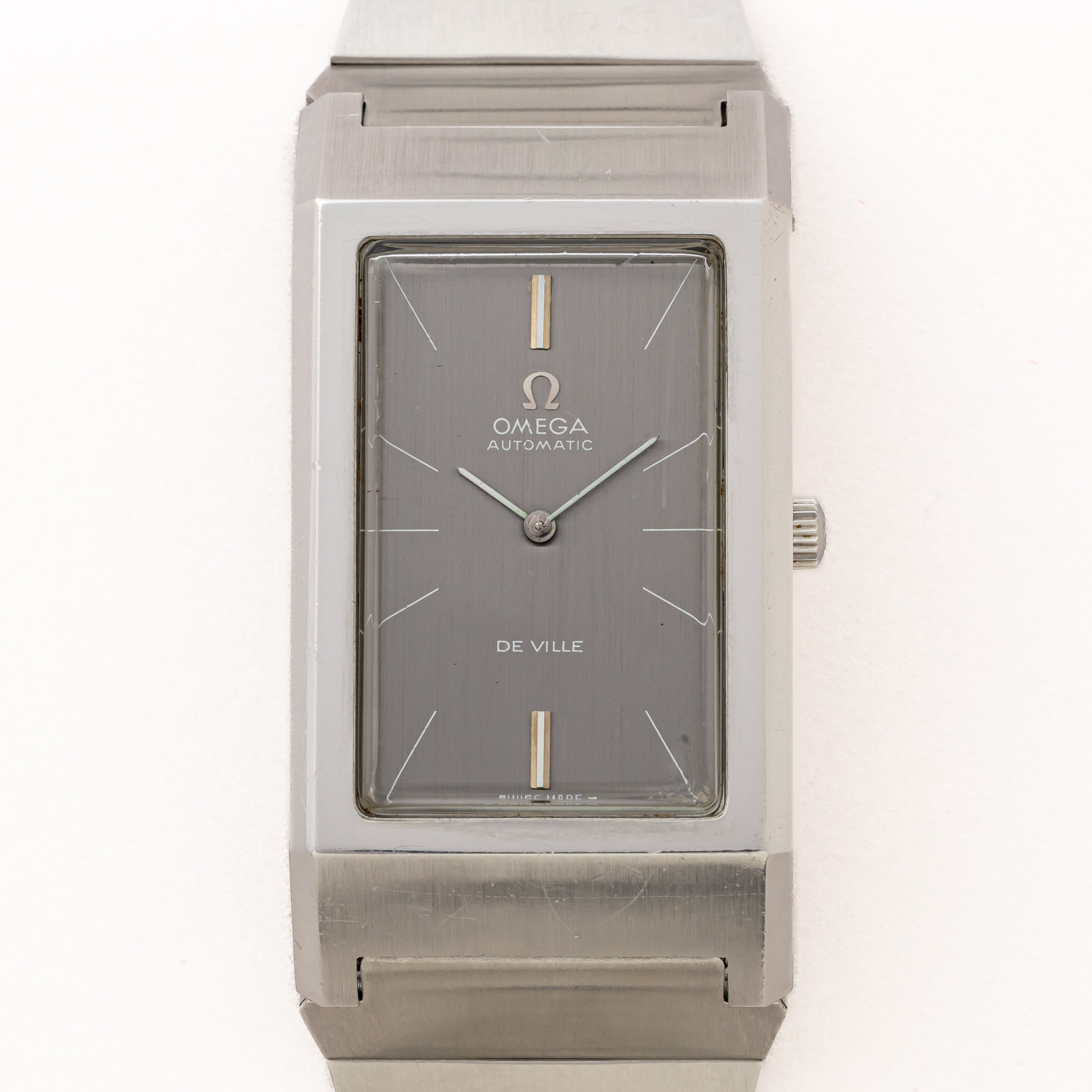 オメガ デ・ヴィル 1971年製 レクタンギュラー Ref.155.000 箱、ギャラ付き
