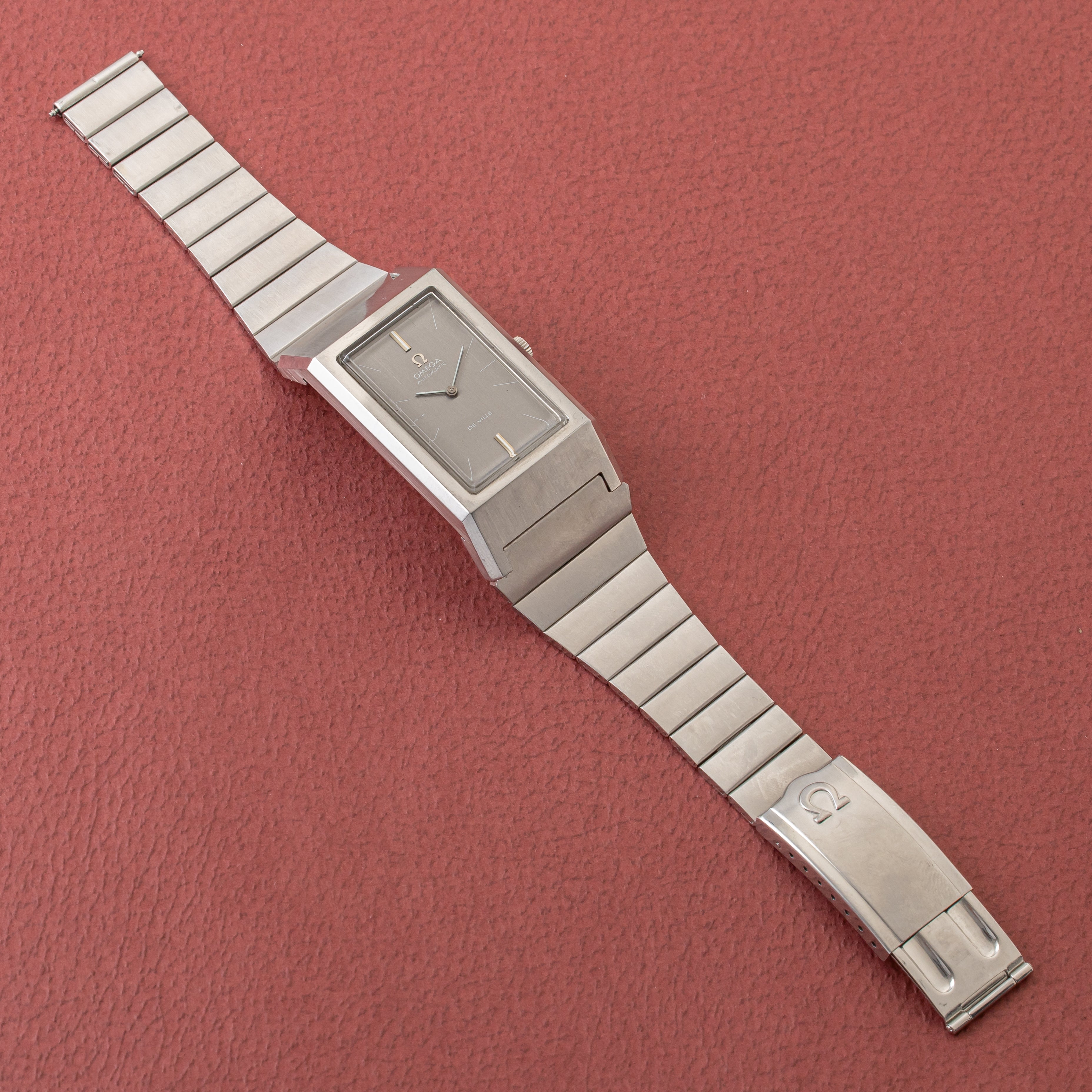 オメガ デ・ヴィル 1971年製 レクタンギュラー Ref.155.000 箱、ギャラ付き