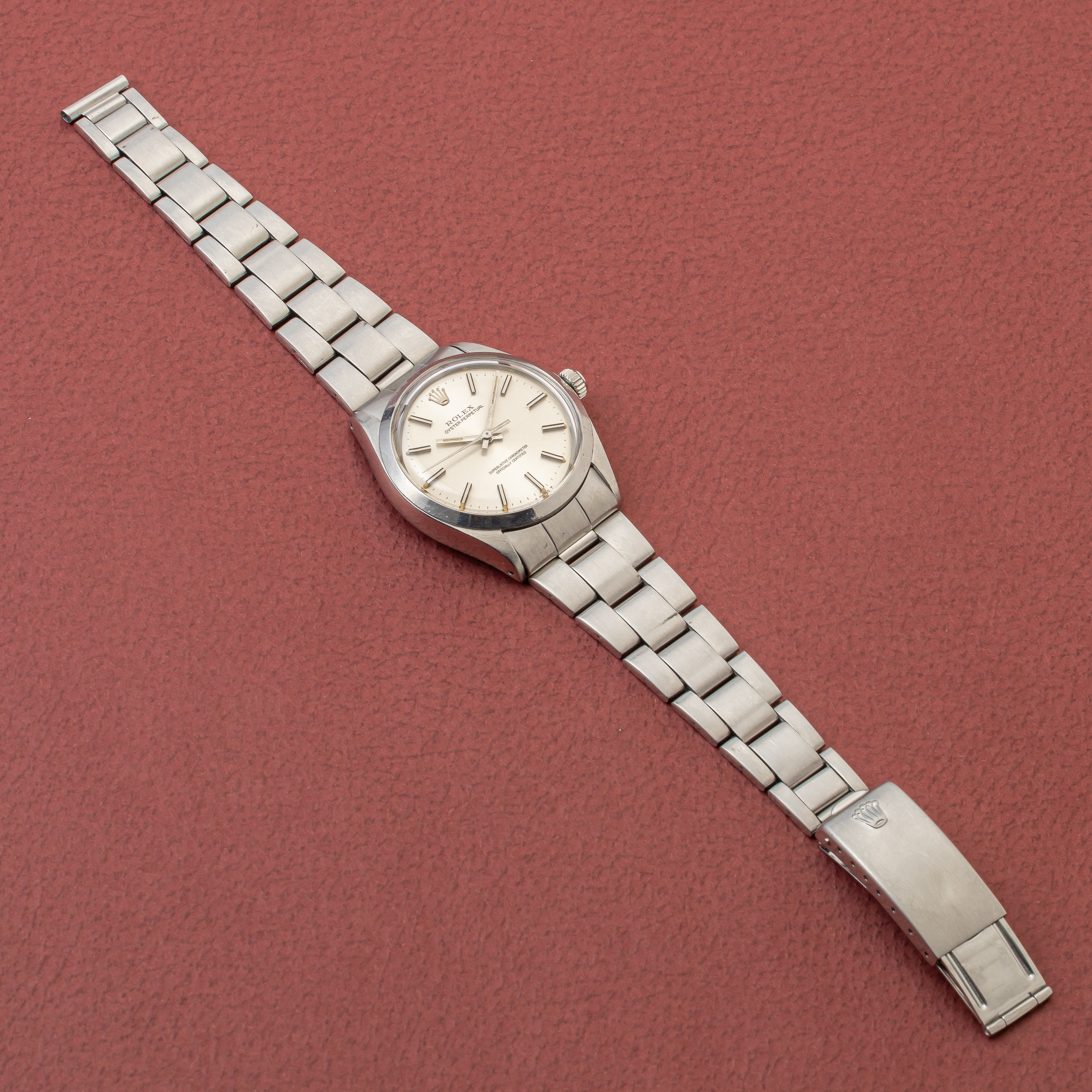 ロレックス オイスターパーペチュアル 1973年製 シルバーダイヤル Ref.1002 ブレス付き