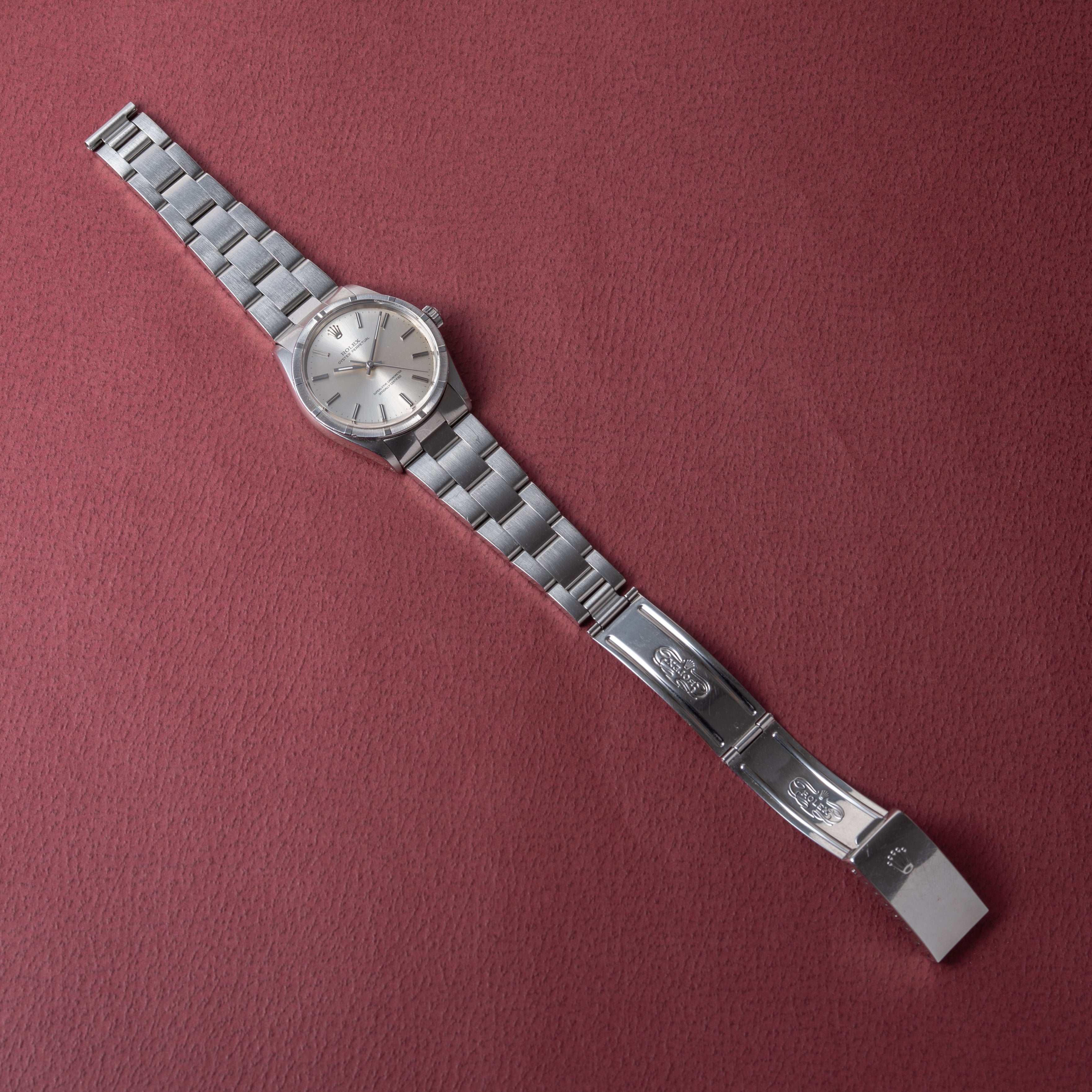 ロレックス オイスターパーペチュアル 1967年製 エンジンターンドベゼル Ref.1007