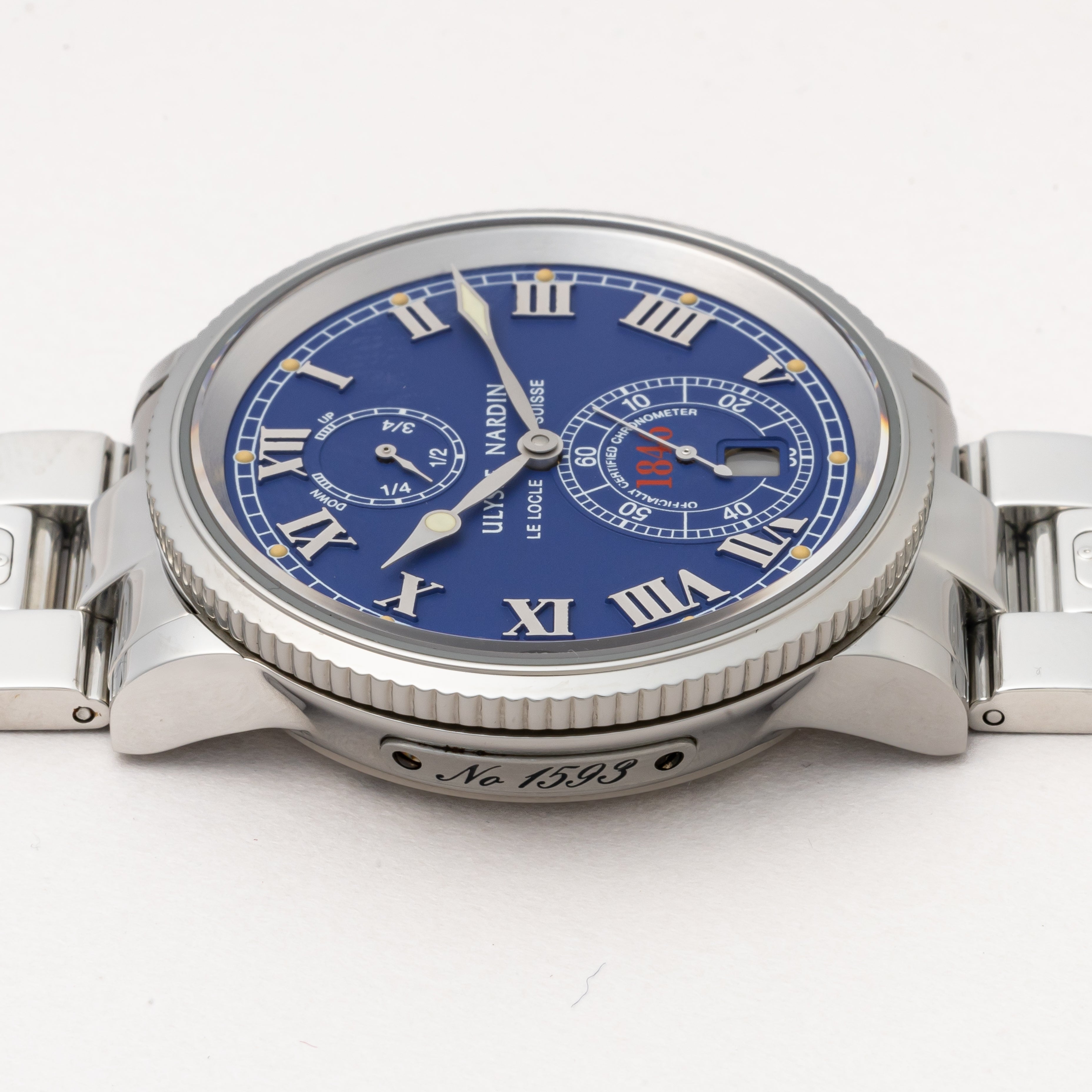 ユリスナルダン マリーンクロノメーター1846 1990年代 箱、説明書付き