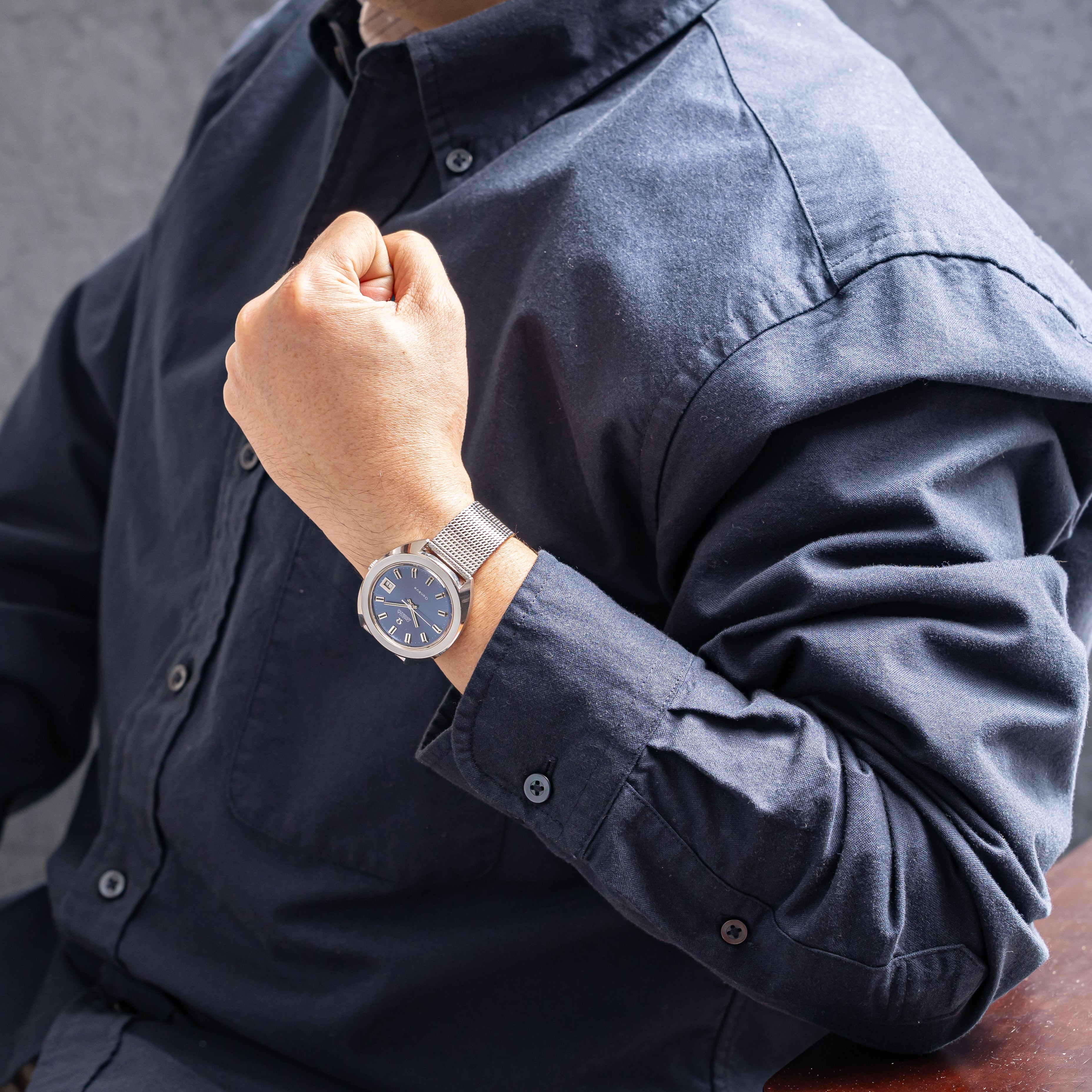 オメガ ジュネーブ 1969年製 Ref.166.721 ブルーダイヤル