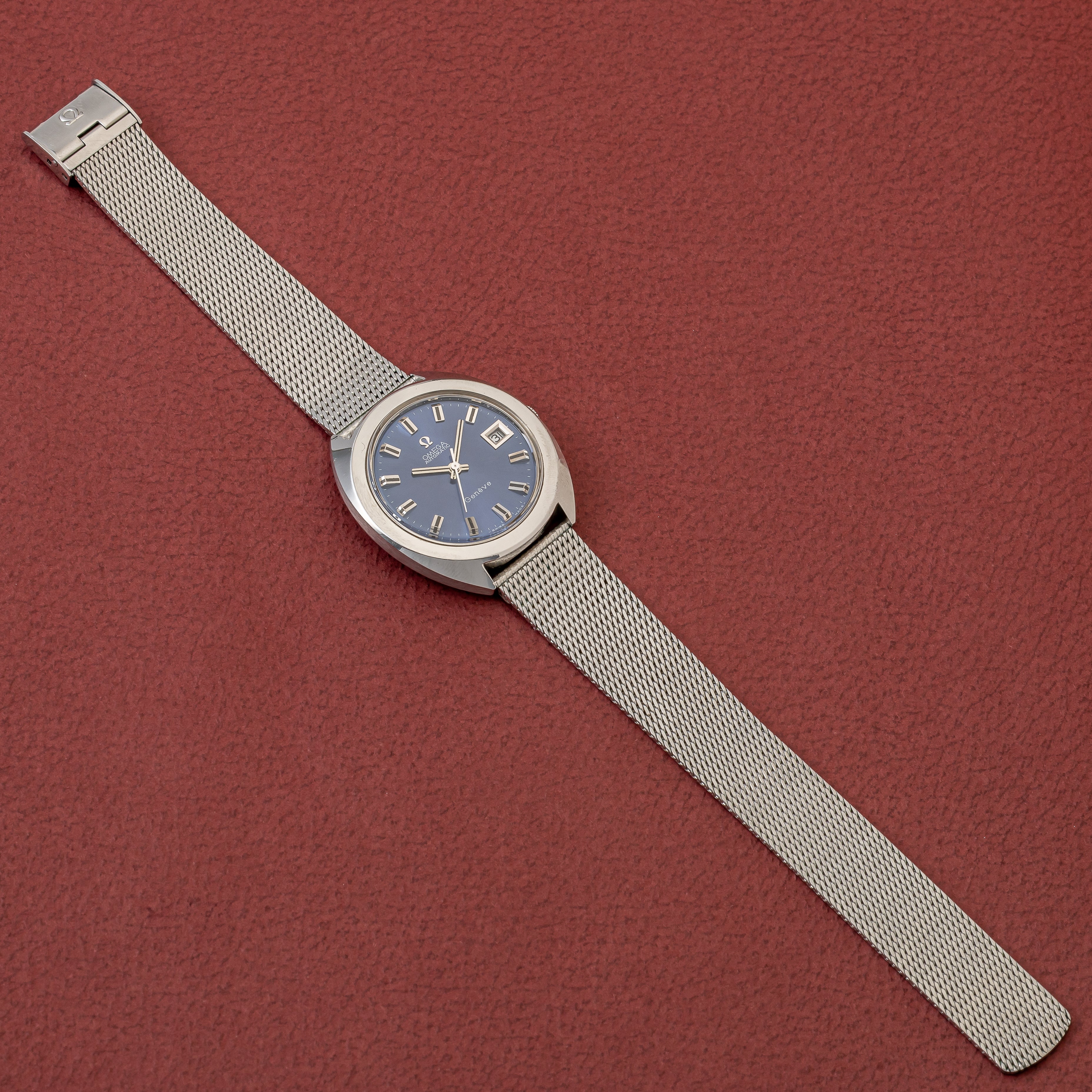 オメガ ジュネーブ 1969年製 Ref.166.721 ブルーダイヤル