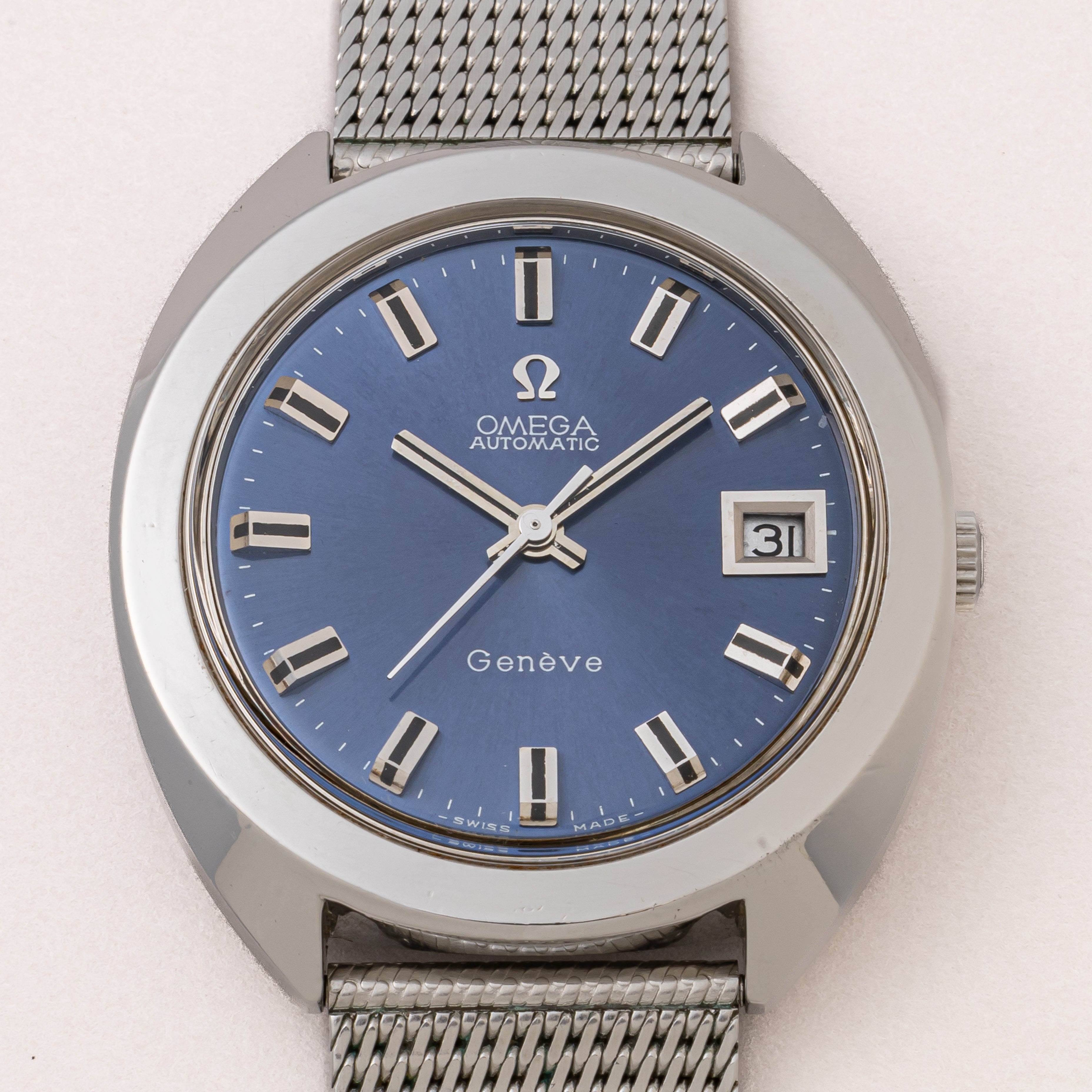 オメガ ジュネーブ 1969年製 Ref.166.721 ブルーダイヤル