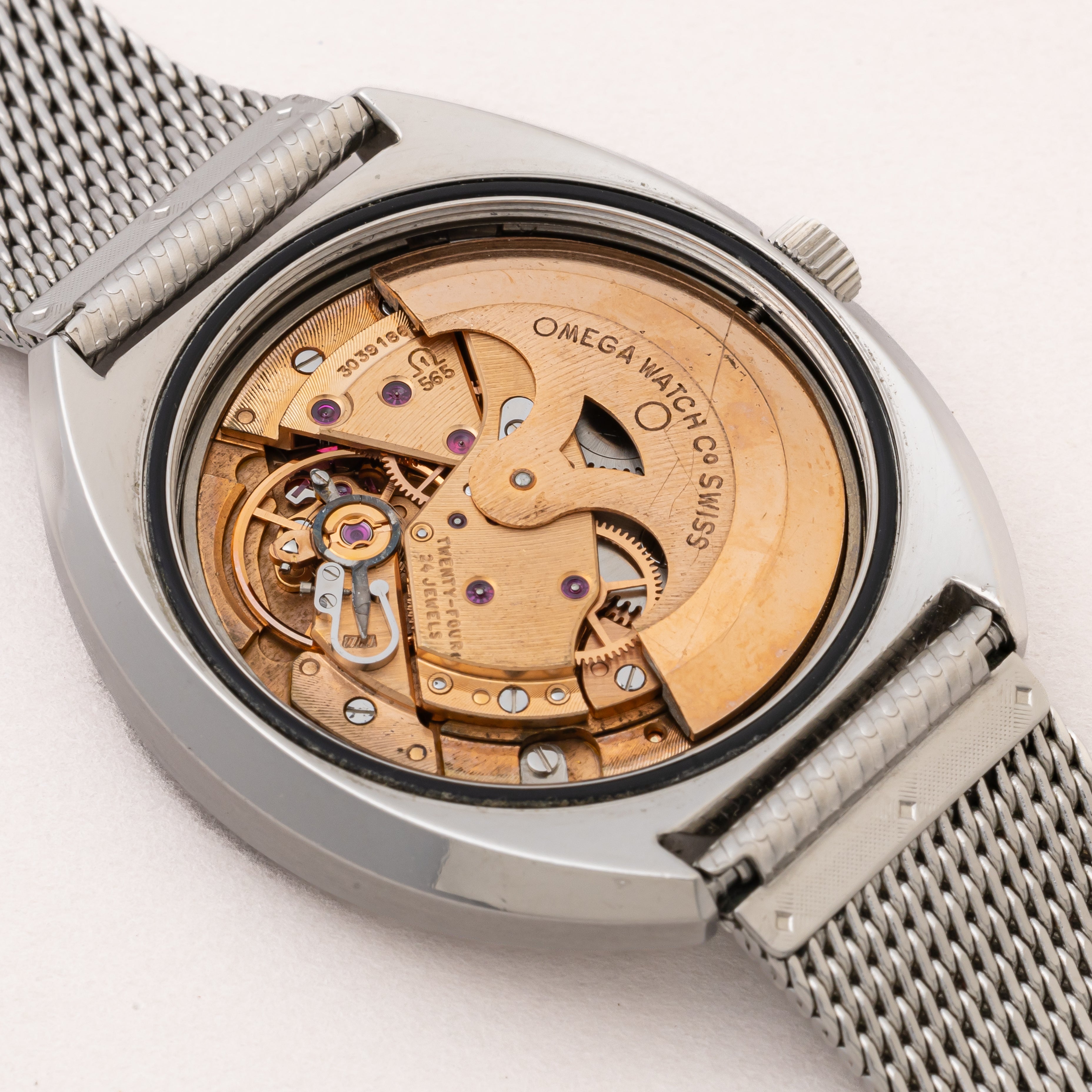 オメガ ジュネーブ 1969年製 Ref.166.721 ブルーダイヤル