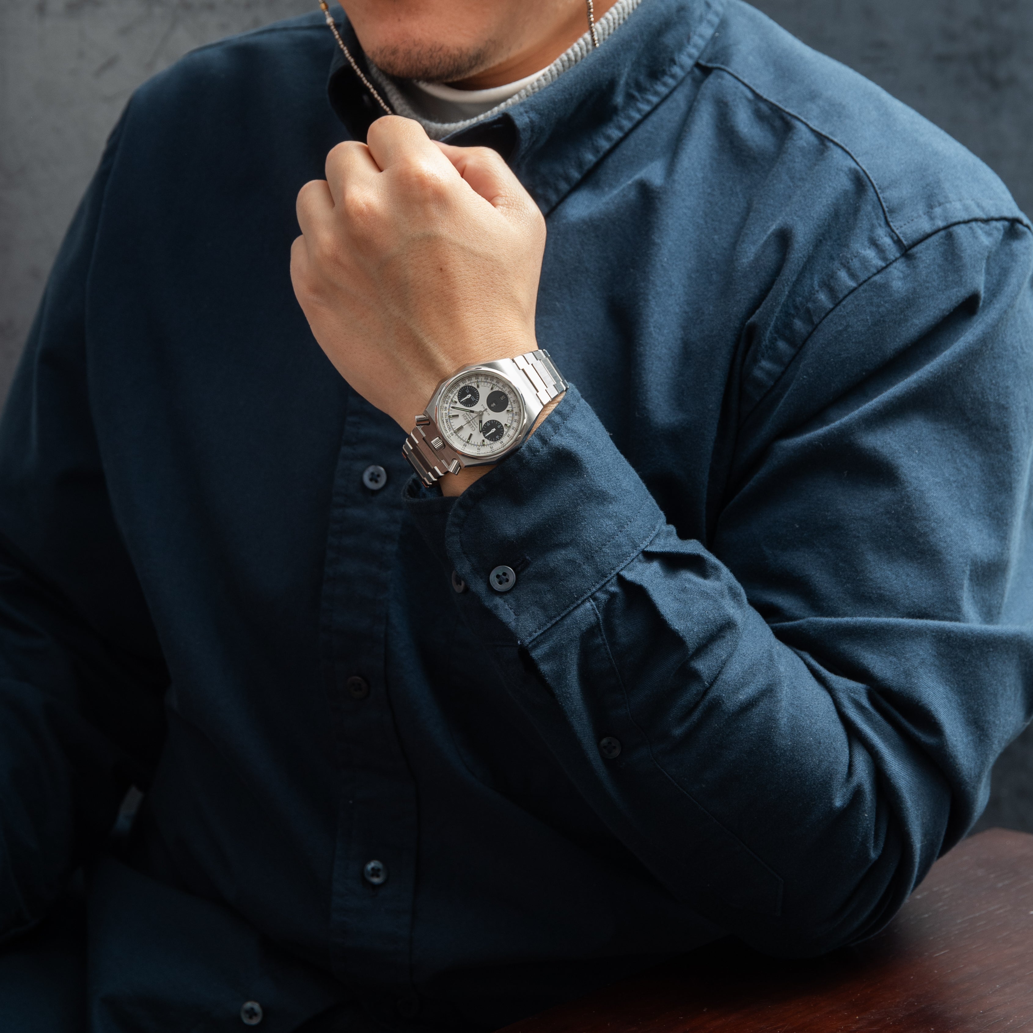 シチズン ツノクロノ チャレンジタイマー 1970年製/昭和45年製 自動巻きクロノグラフ 純正ブレス